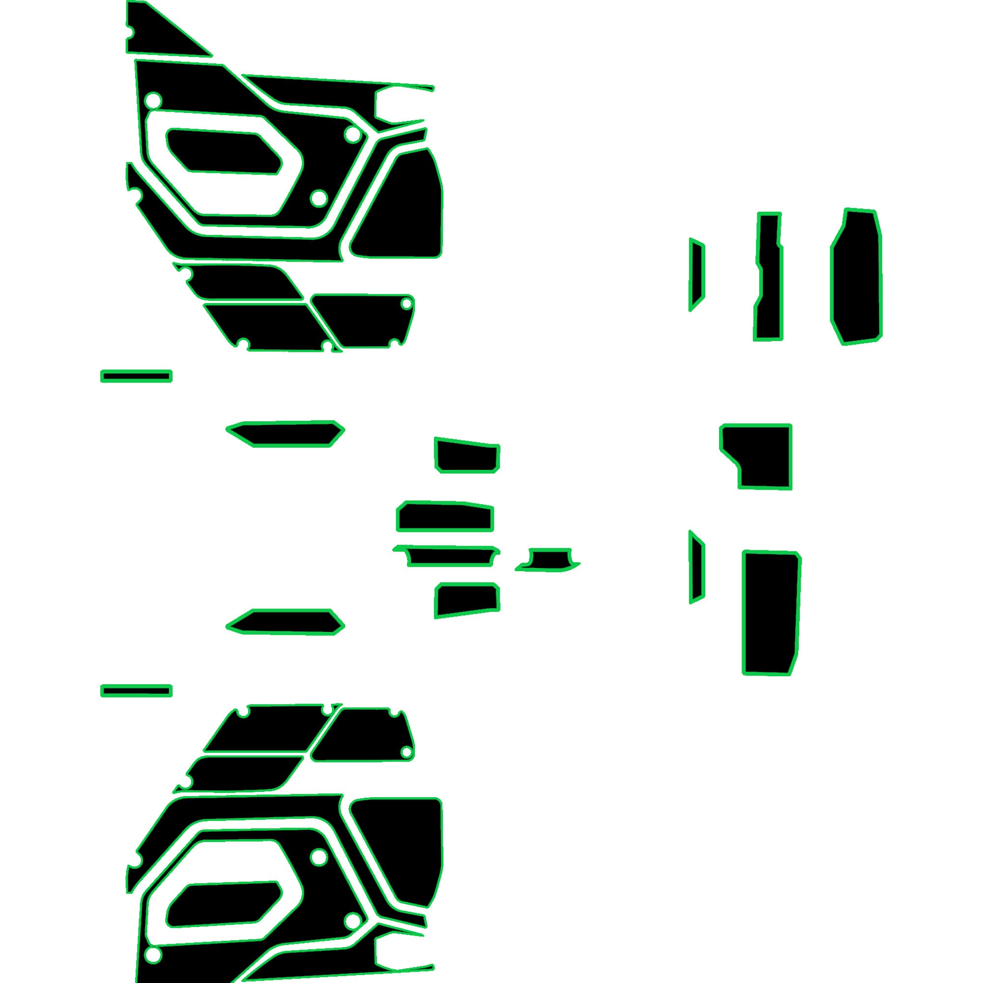 Polaris Xpedition - 2 Seat Door Liners & Dash Kit - OEM