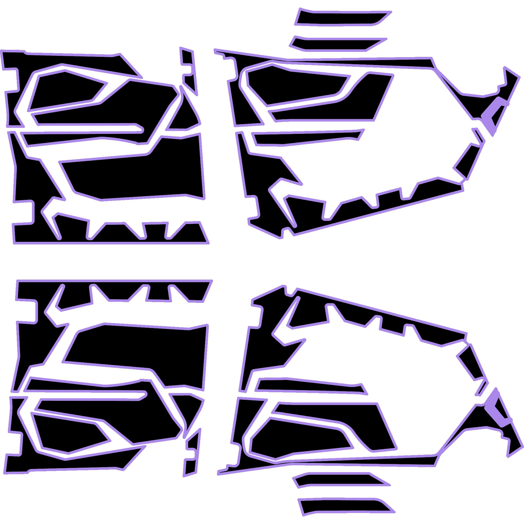 2025 Polaris RZR Pro R - 4 Seat Door Liners - OEM with Door Bags