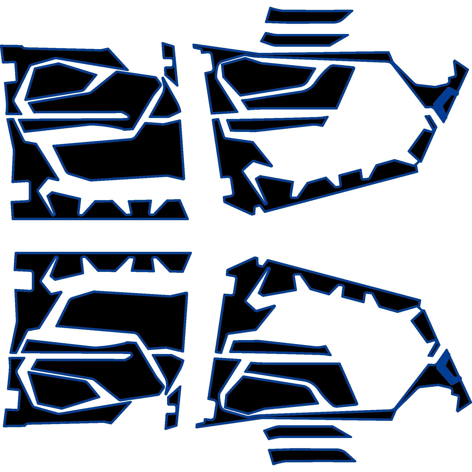 2025 Polaris RZR Pro R - 4 Seat Door Liners - OEM with Door Bags