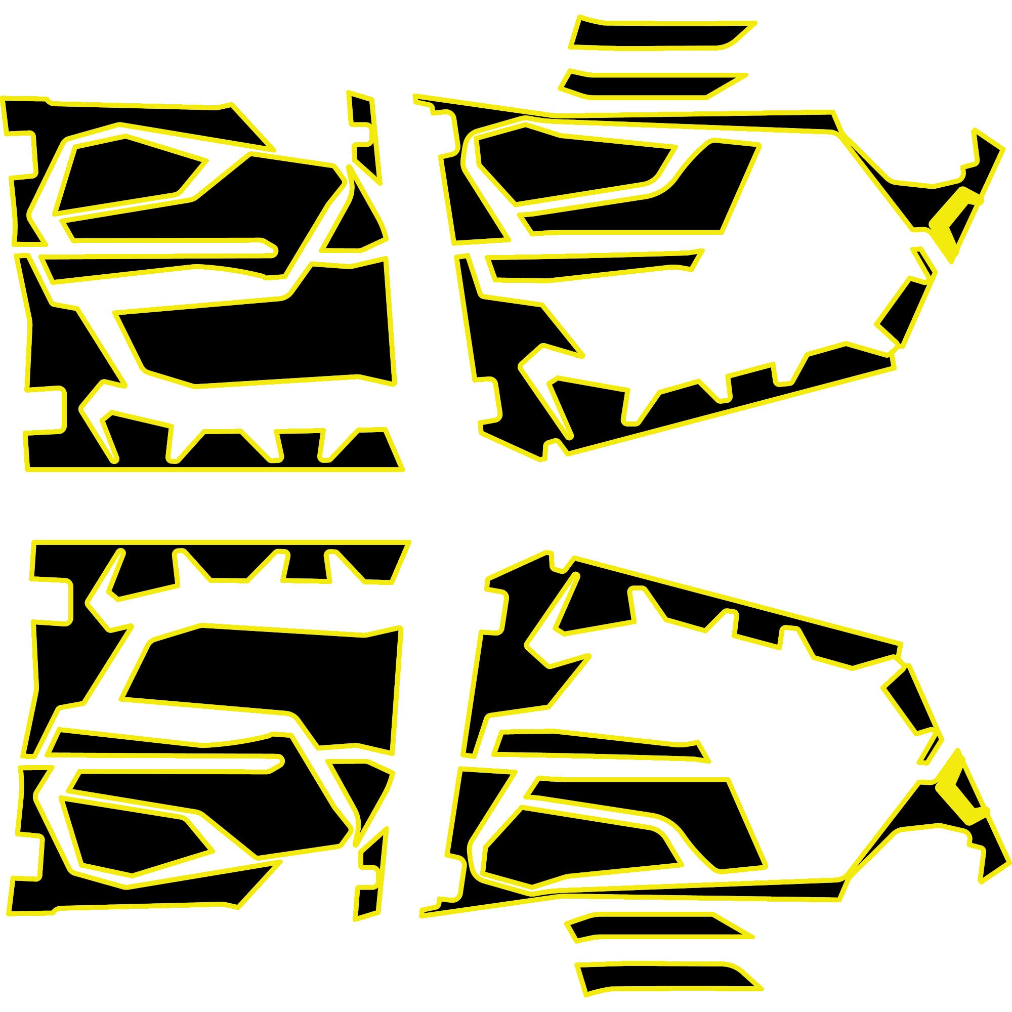 2025 Polaris RZR Pro R - 4 Seat Door Liners - OEM with Door Bags