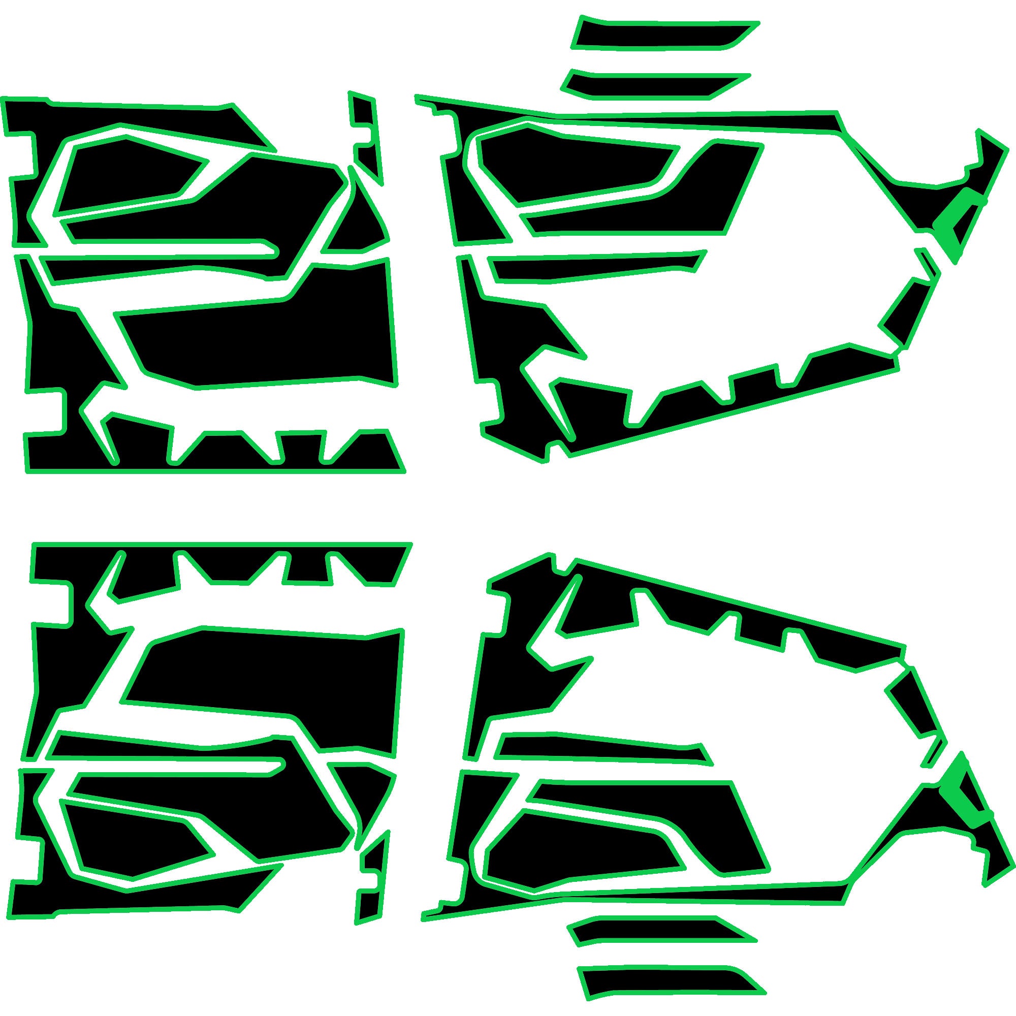 2025 Polaris RZR Pro R - 4 Seat Door Liners - OEM with Door Bags