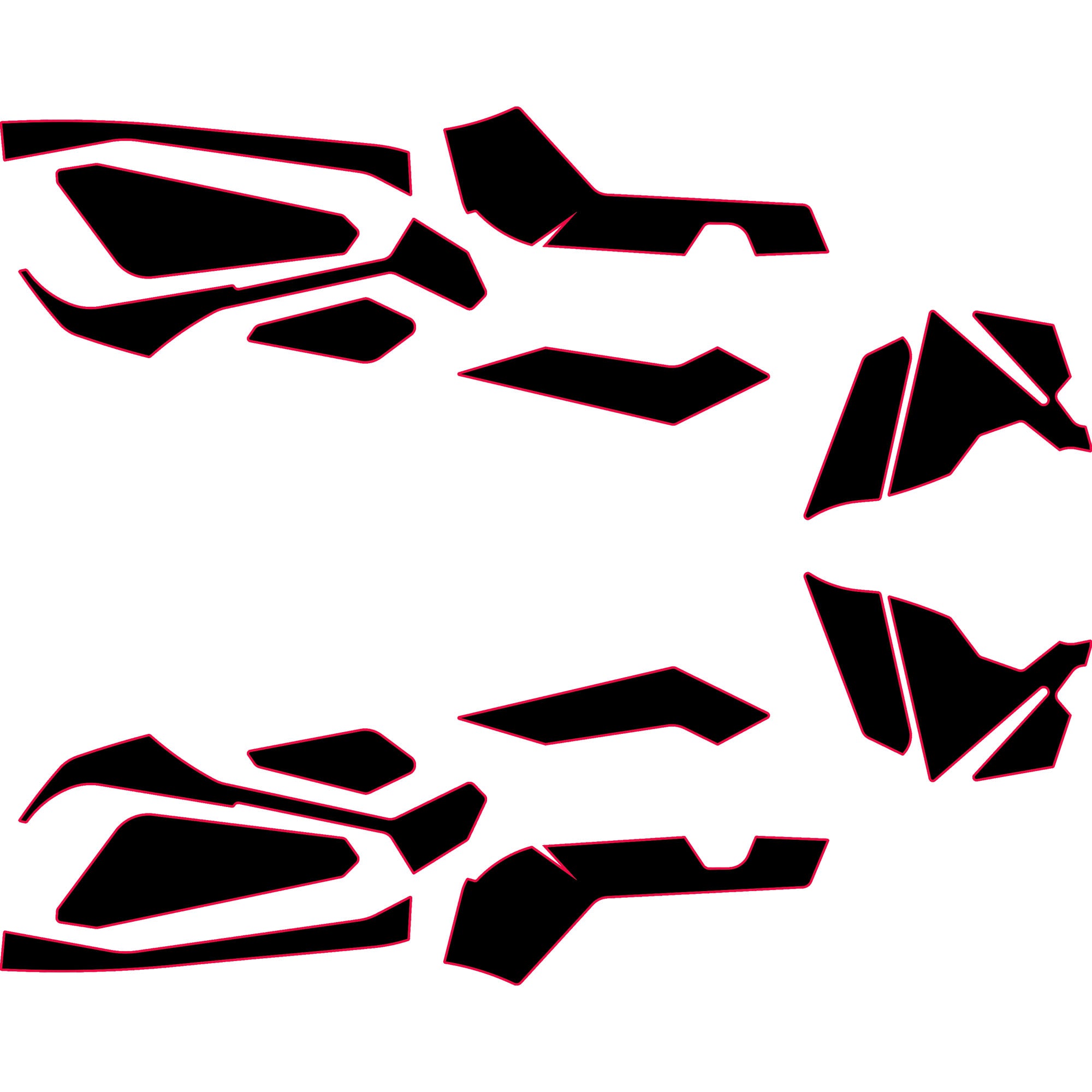 2023-2025 Can-Am Maverick R - 2 Seat Door Liners & Dash Kit - OEM