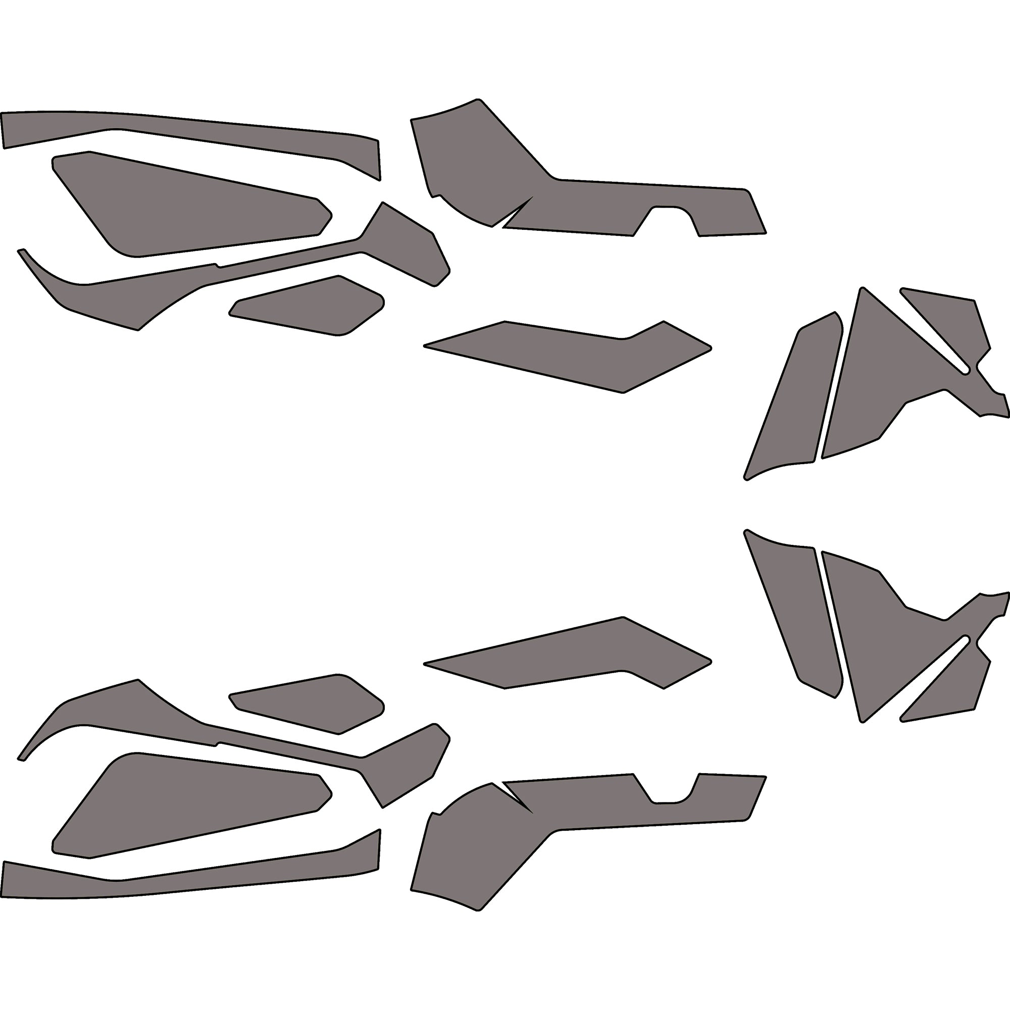 2023-2025 Can-Am Maverick R - 2 Seat Door Liners & Dash Kit - OEM