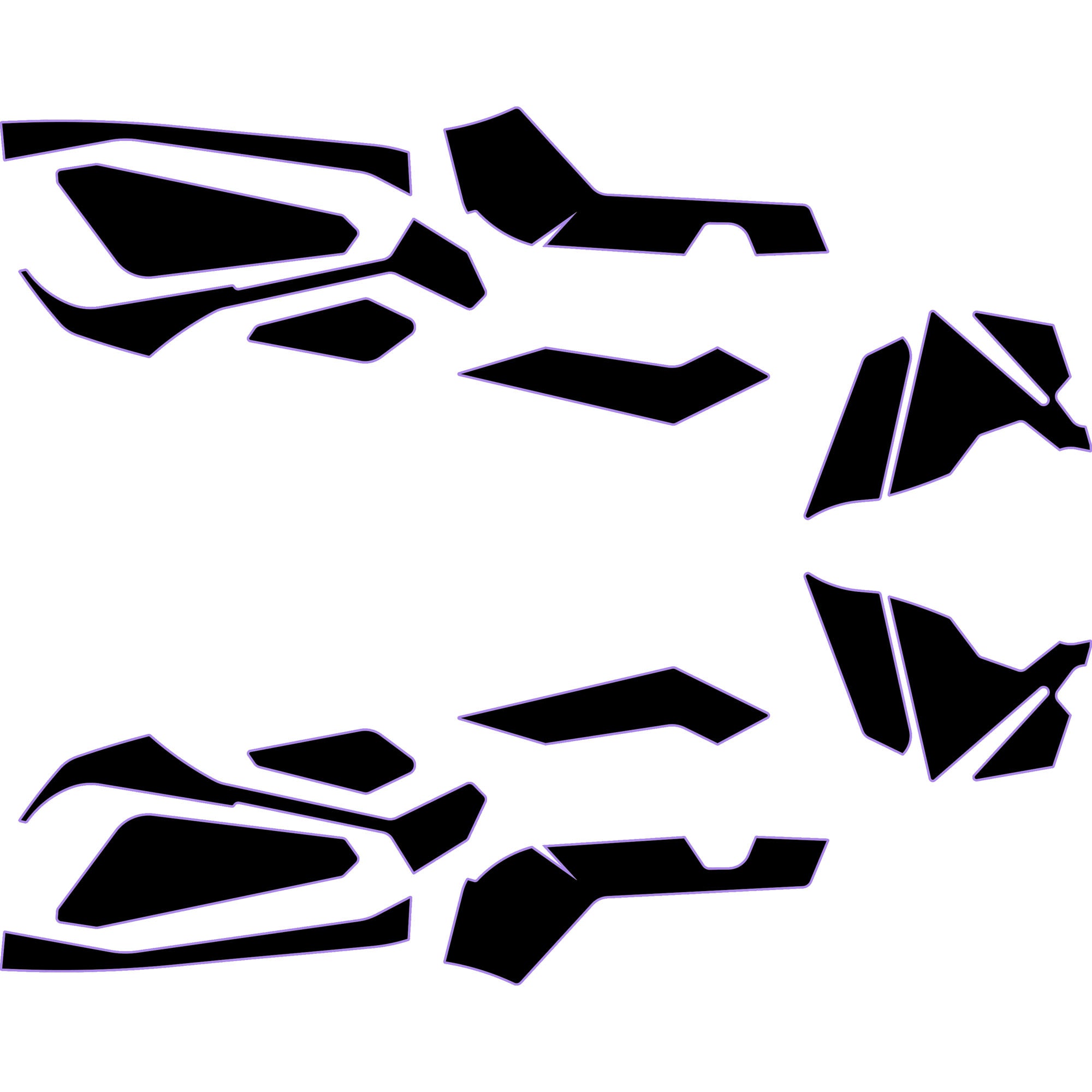 2023-2025 Can-Am Maverick R - 2 Seat Door Liners & Dash Kit - OEM