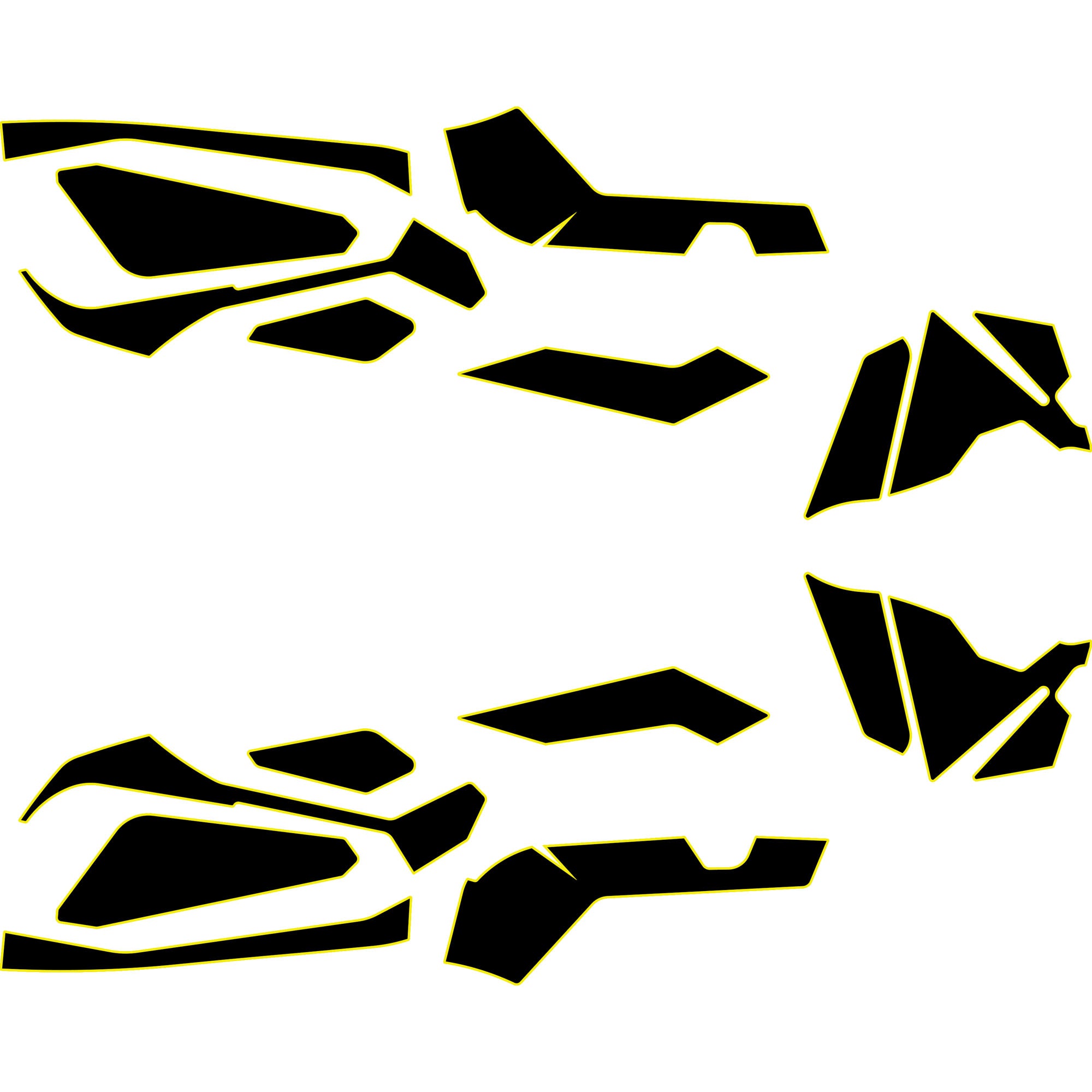 2023-2025 Can-Am Maverick R - 2 Seat Door Liners & Dash Kit - OEM