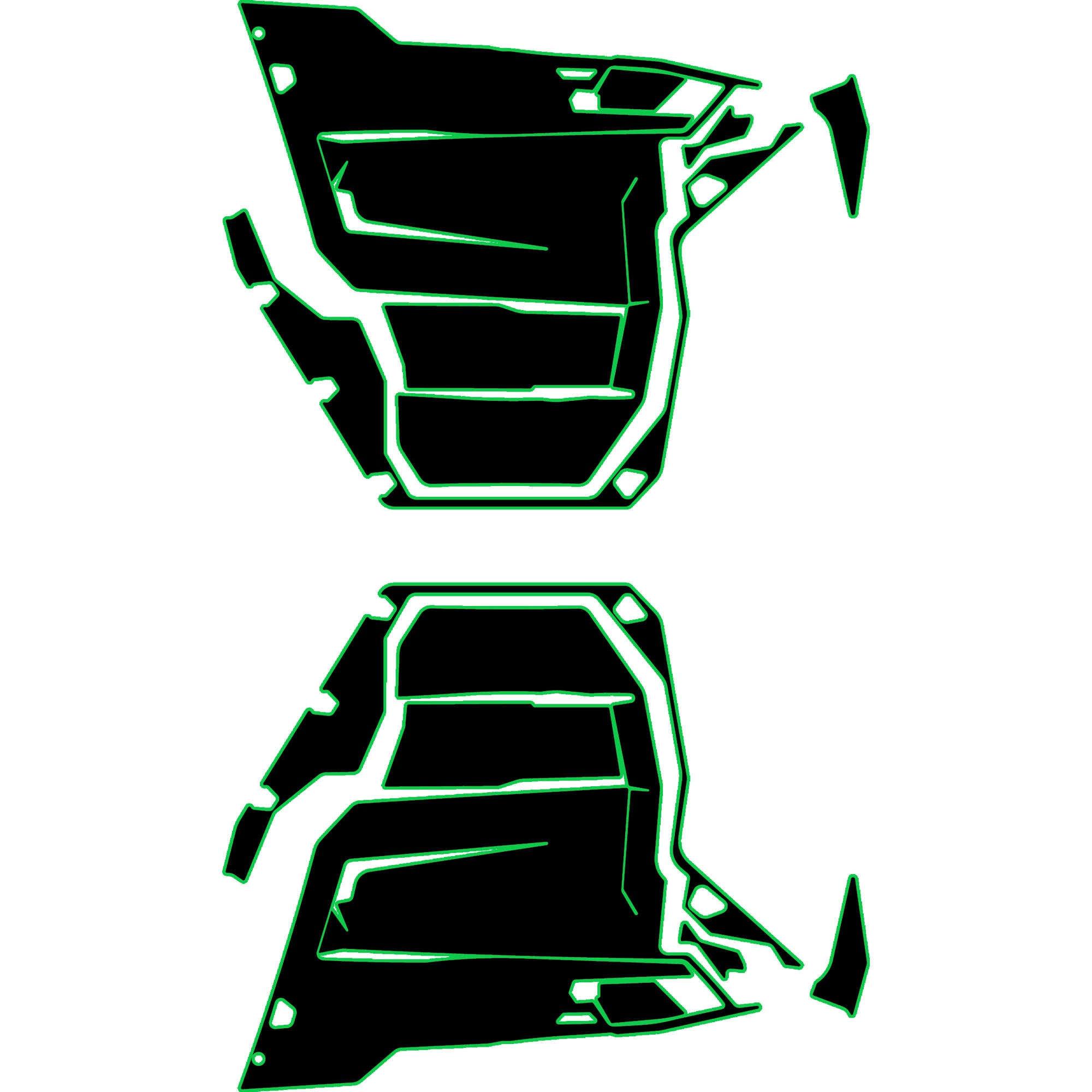 Can-Am Defender - 2 Seat Door Liners - OEM