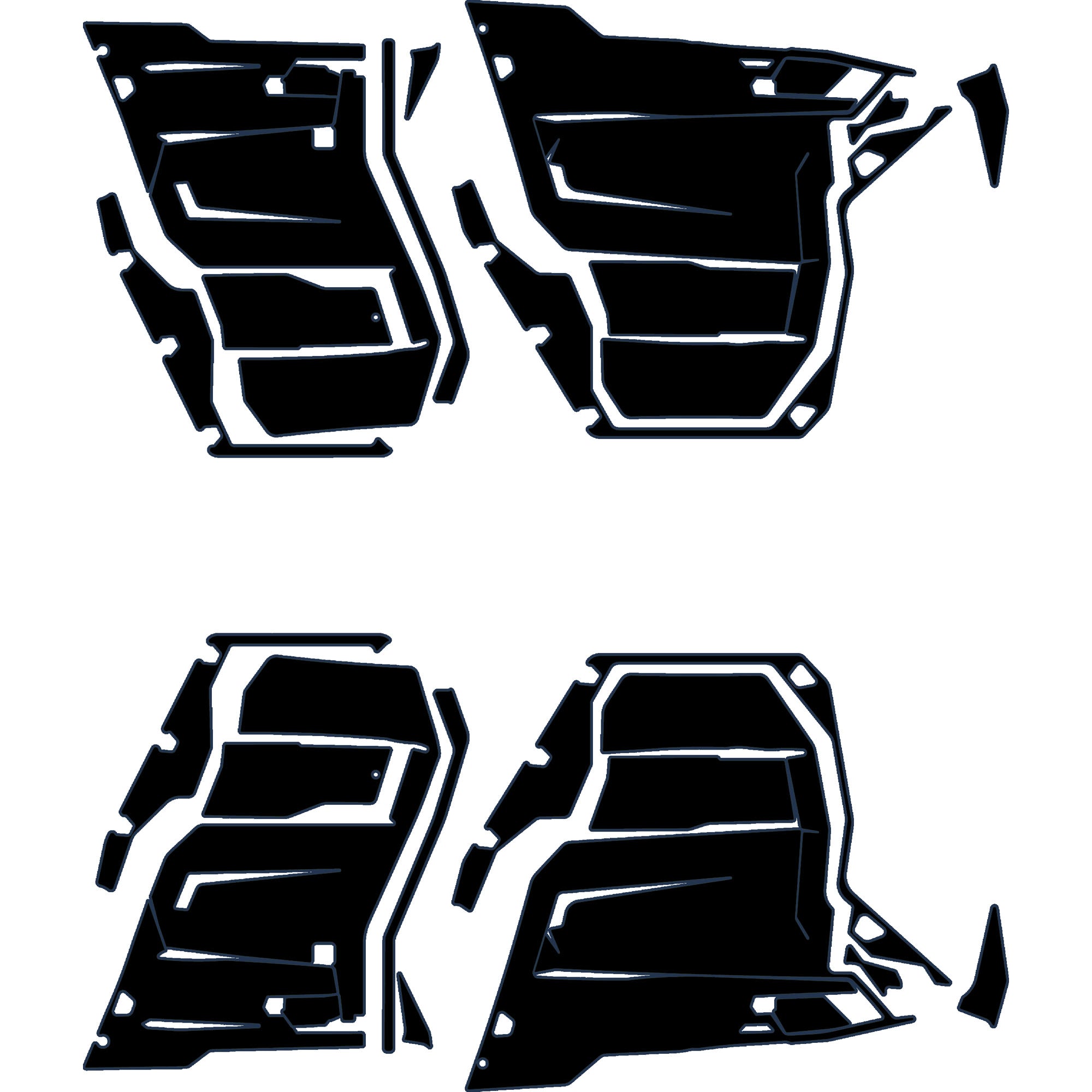 Can-Am Defender - 4 Seat Door Liners - OEM