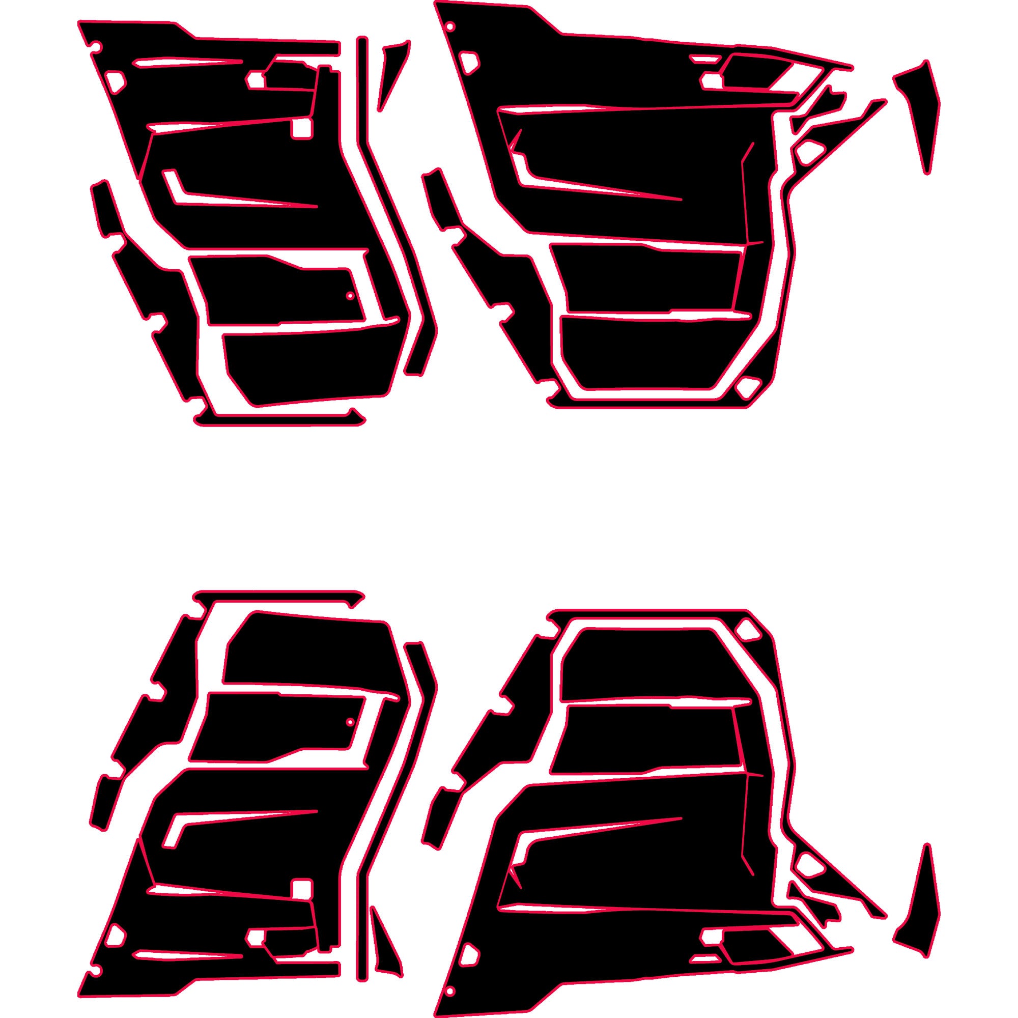 Can-Am Defender - 4 Seat Door Liners - OEM