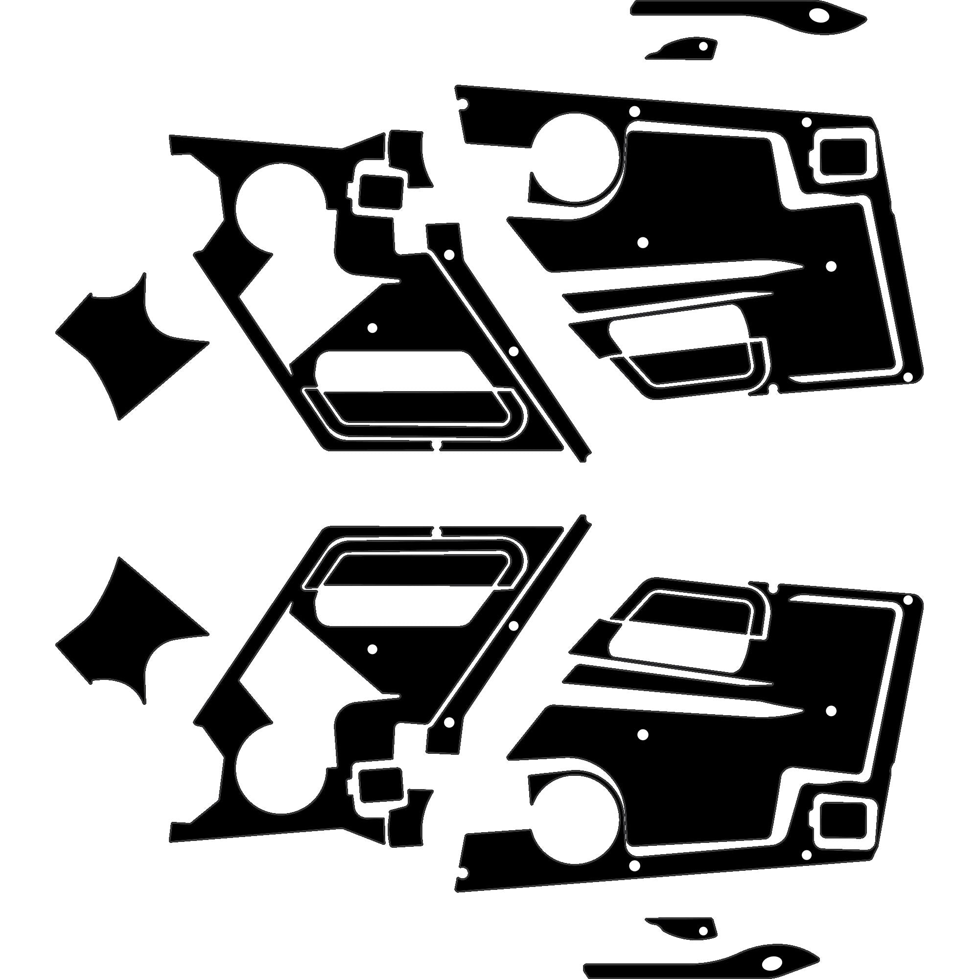 Speed UTV El Jefe - 4 Seat Door Liners - OEM