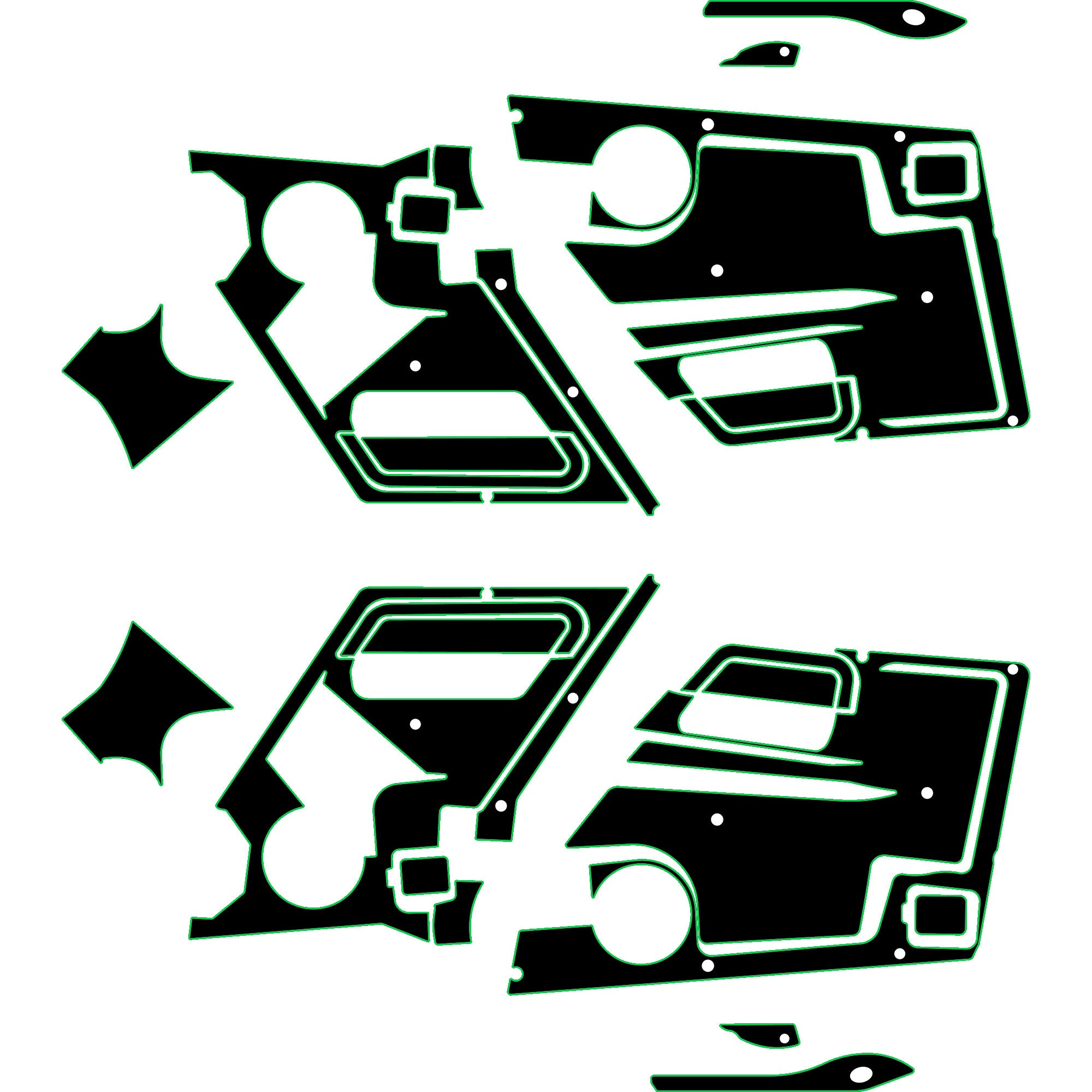 Speed UTV El Jefe - 4 Seat Door Liners - OEM