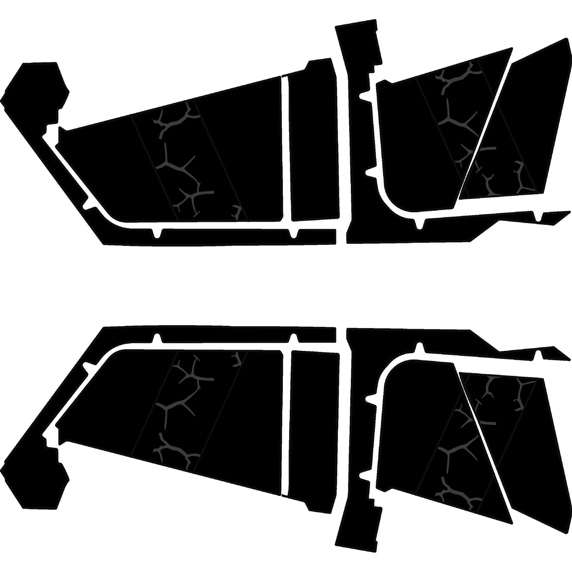 Polaris RZR Pro R- 4 Seat Door Liners - Moto Armor Partial Coverage