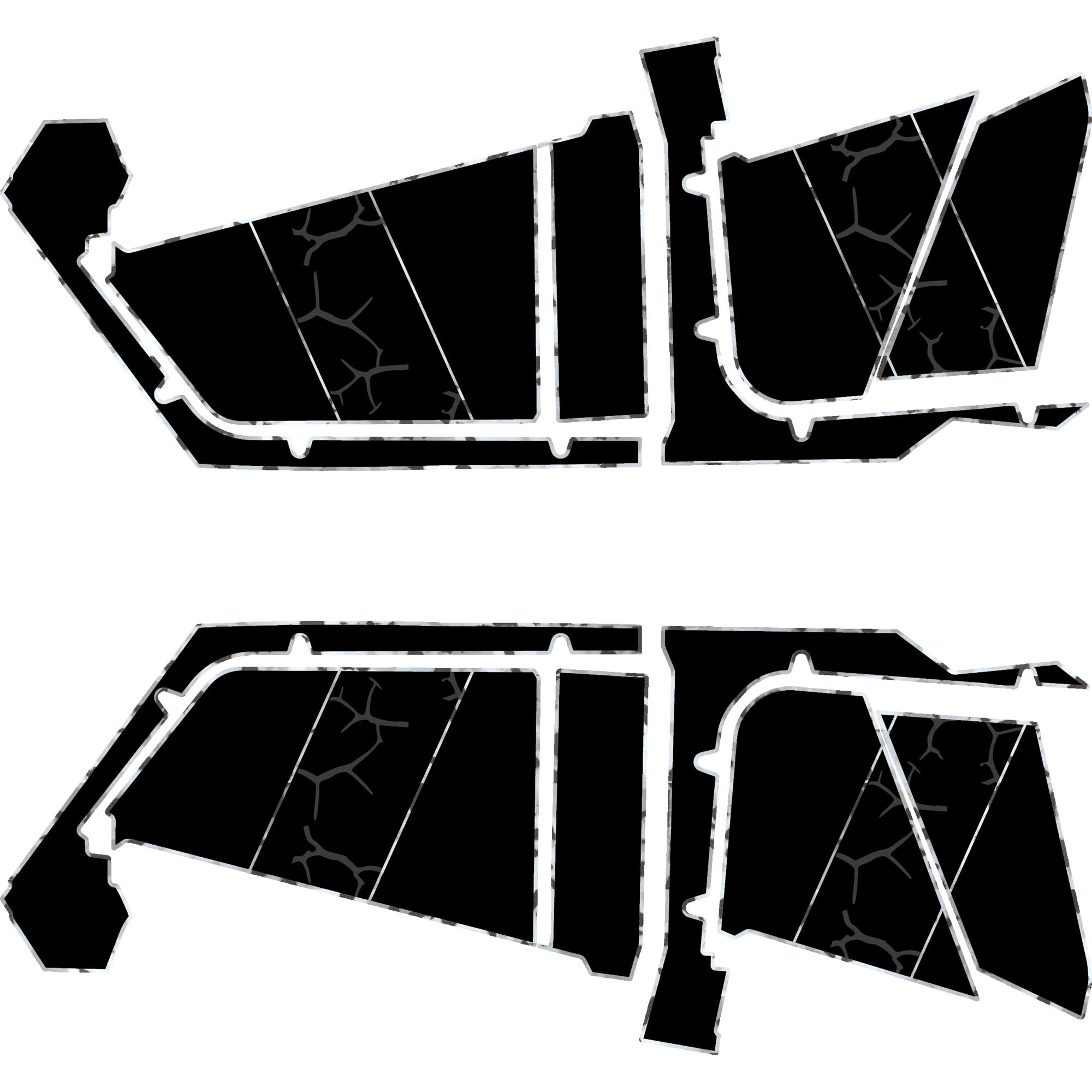 Polaris RZR Pro R- 4 Seat Door Liners - Moto Armor Partial Coverage