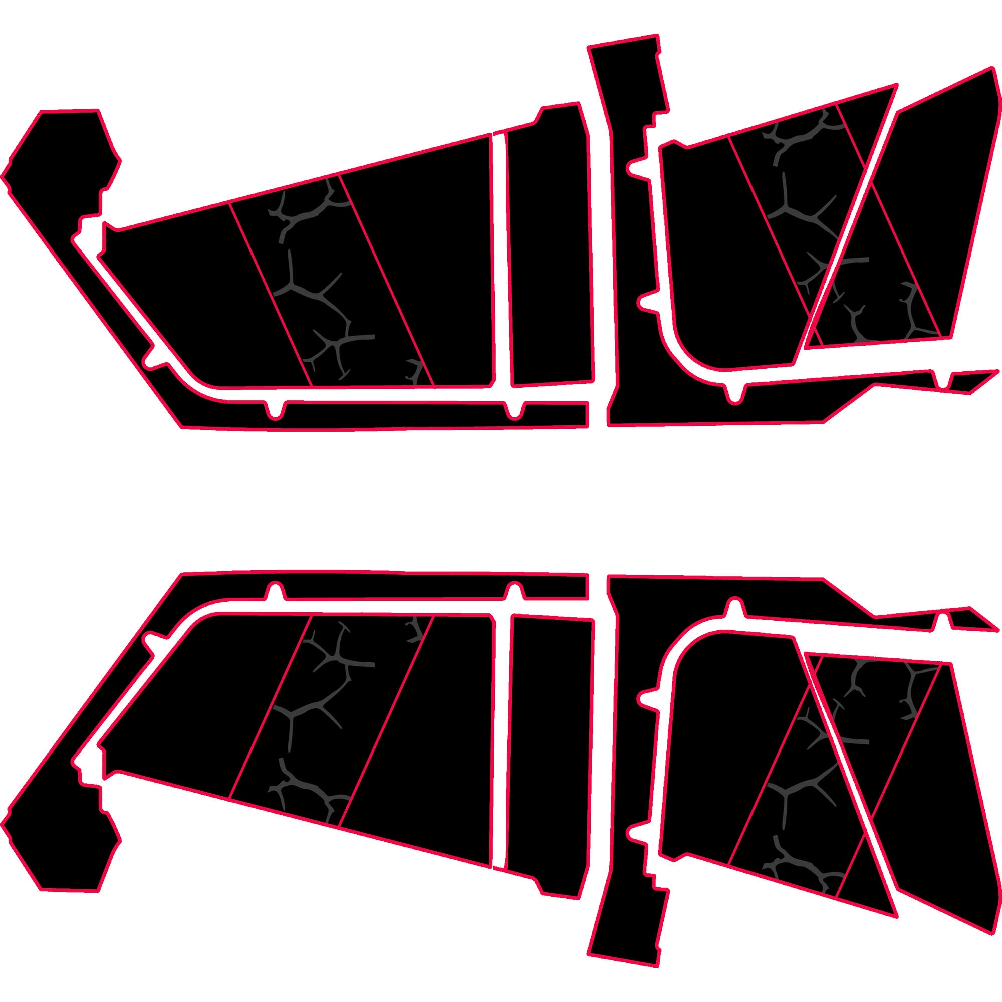 Polaris RZR Pro R- 4 Seat Door Liners - Moto Armor Partial Coverage