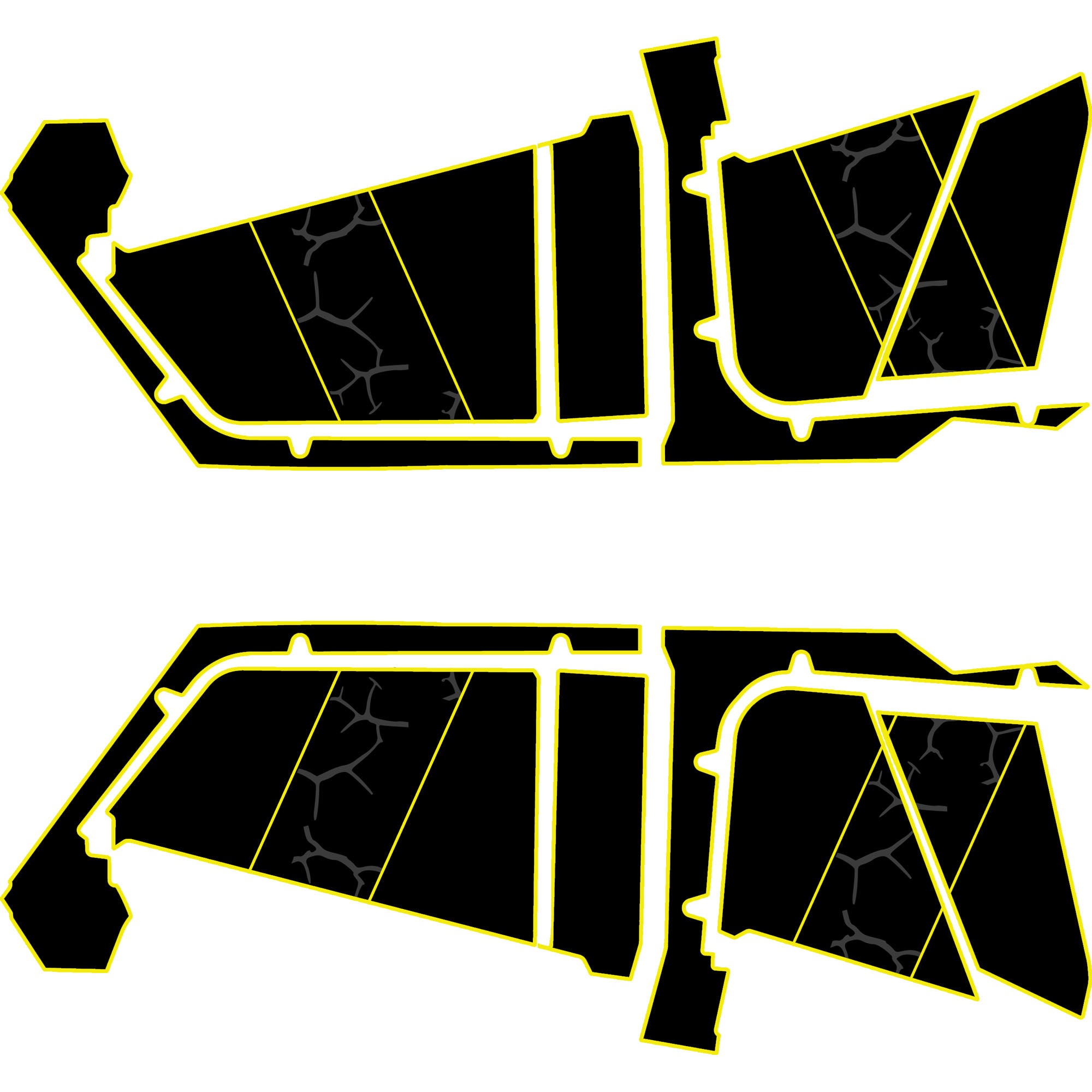 Polaris RZR Pro R- 4 Seat Door Liners - Moto Armor Partial Coverage