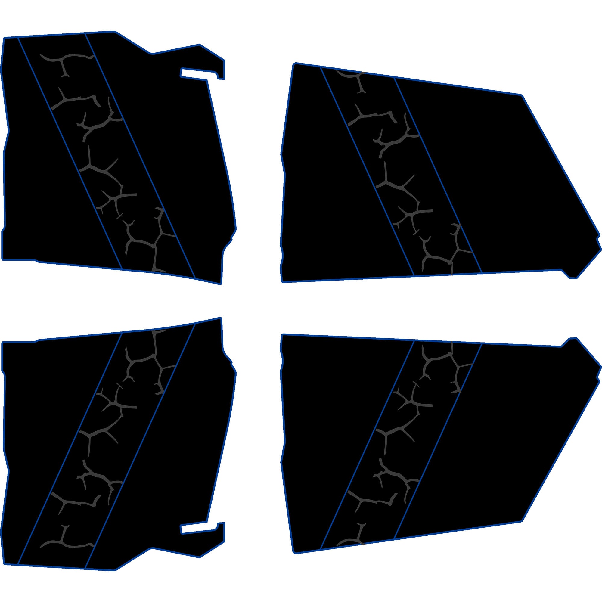 Can-Am Maverick X3 - 4 Seat Door Liners - AZP