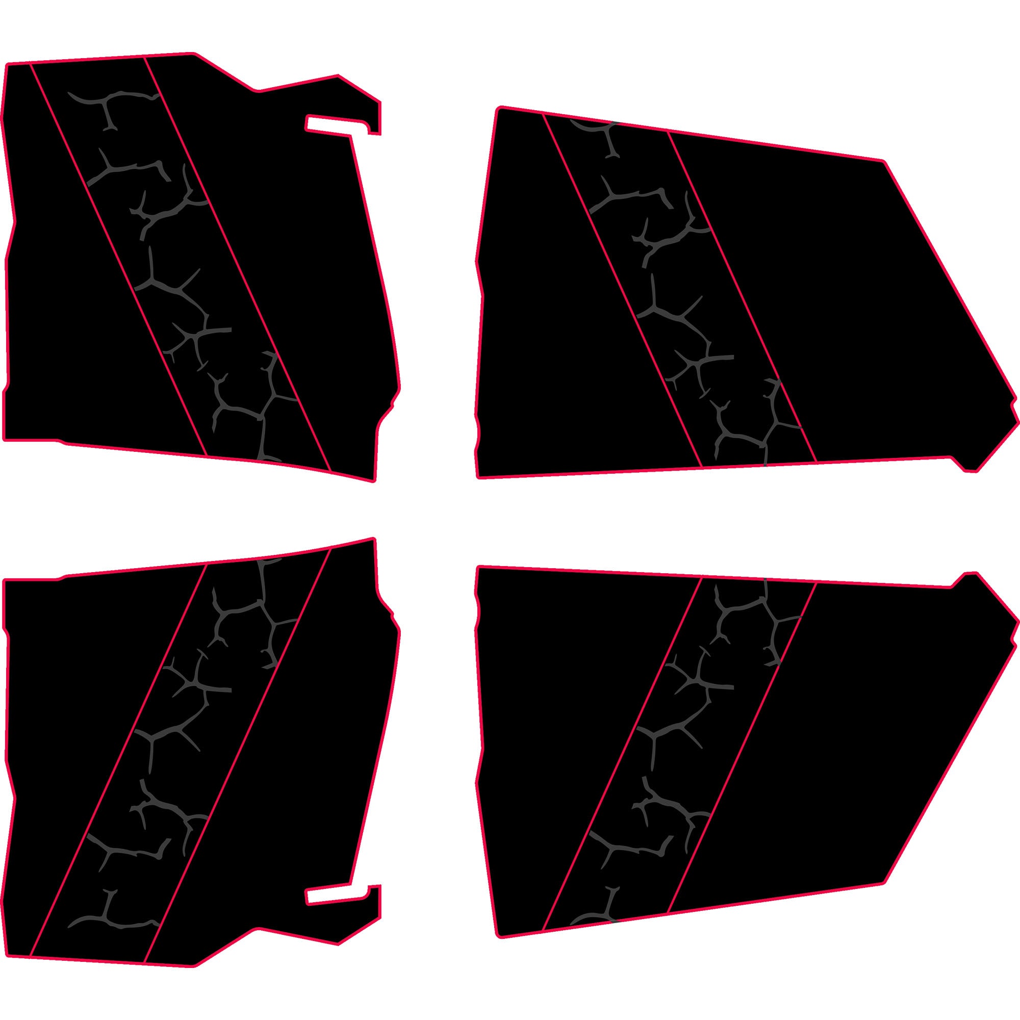 Can-Am Maverick X3 - 4 Seat Door Liners - AZP