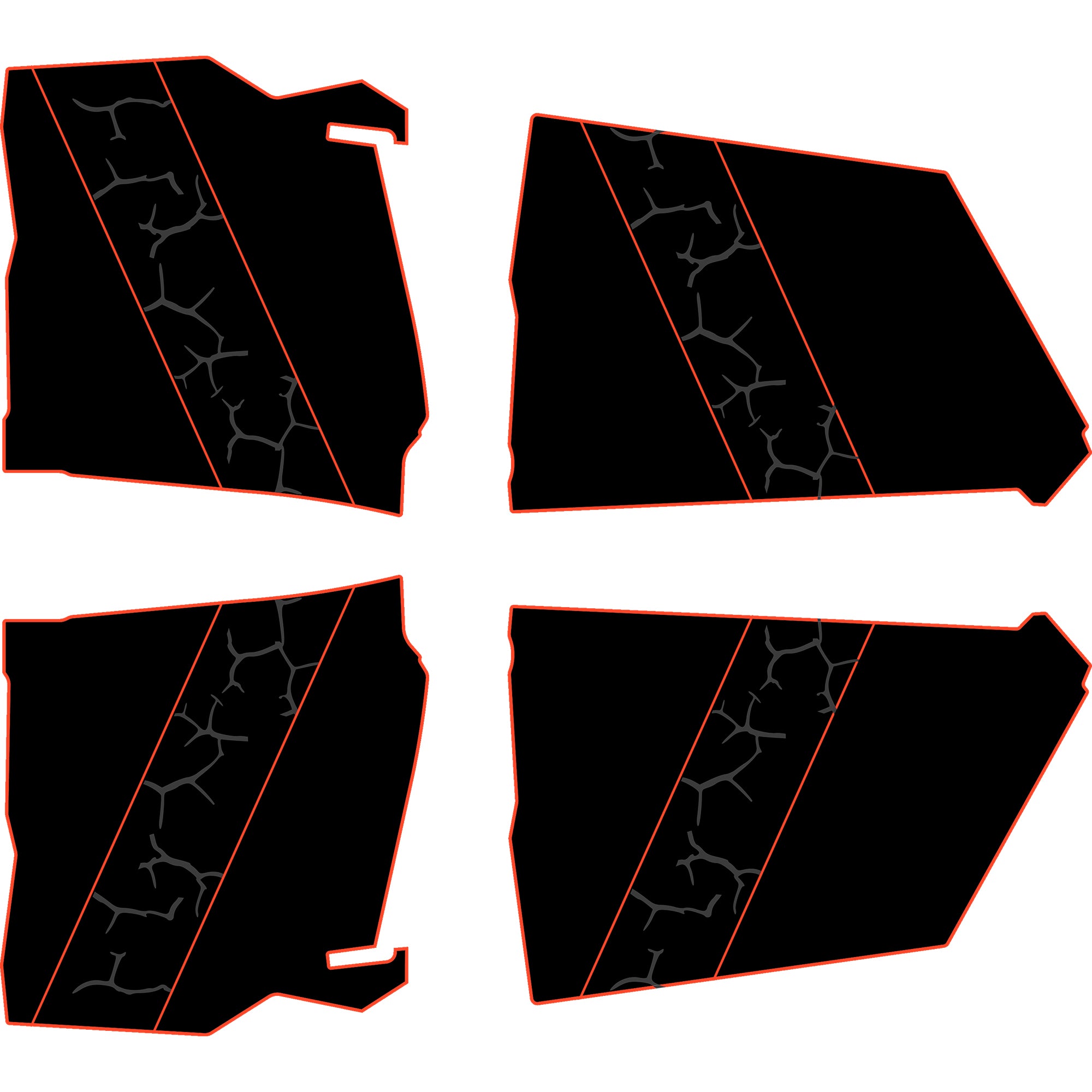 Can-Am Maverick X3 - 4 Seat Door Liners - AZP