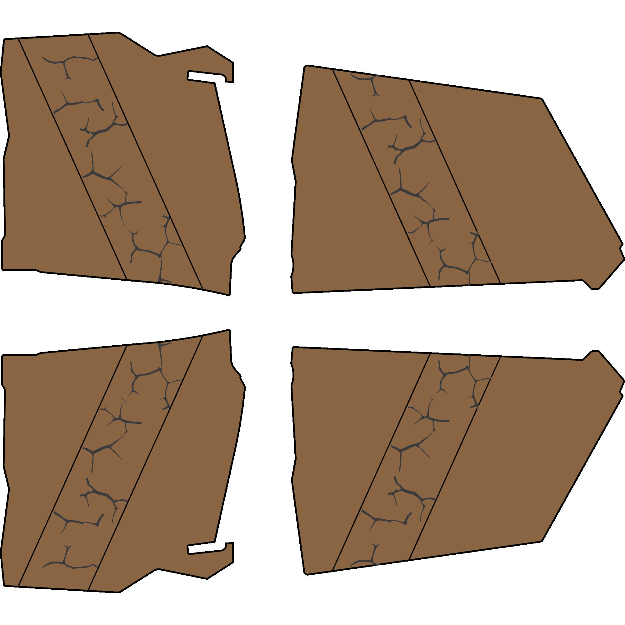 Can-Am Maverick X3 - 4 Seat Door Liners - AZP