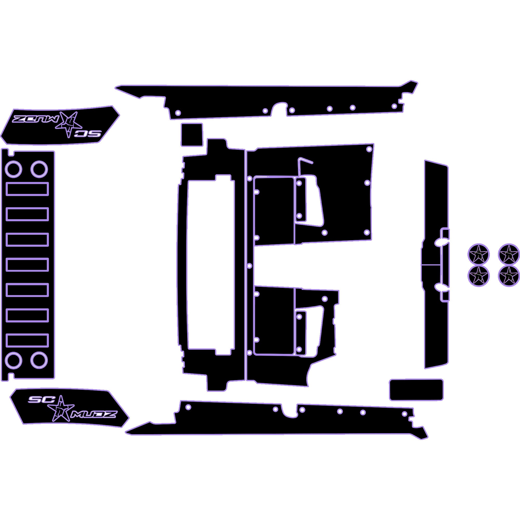 Speed UTV El Jefe - 4 Seat Accessory Kit - OEM
