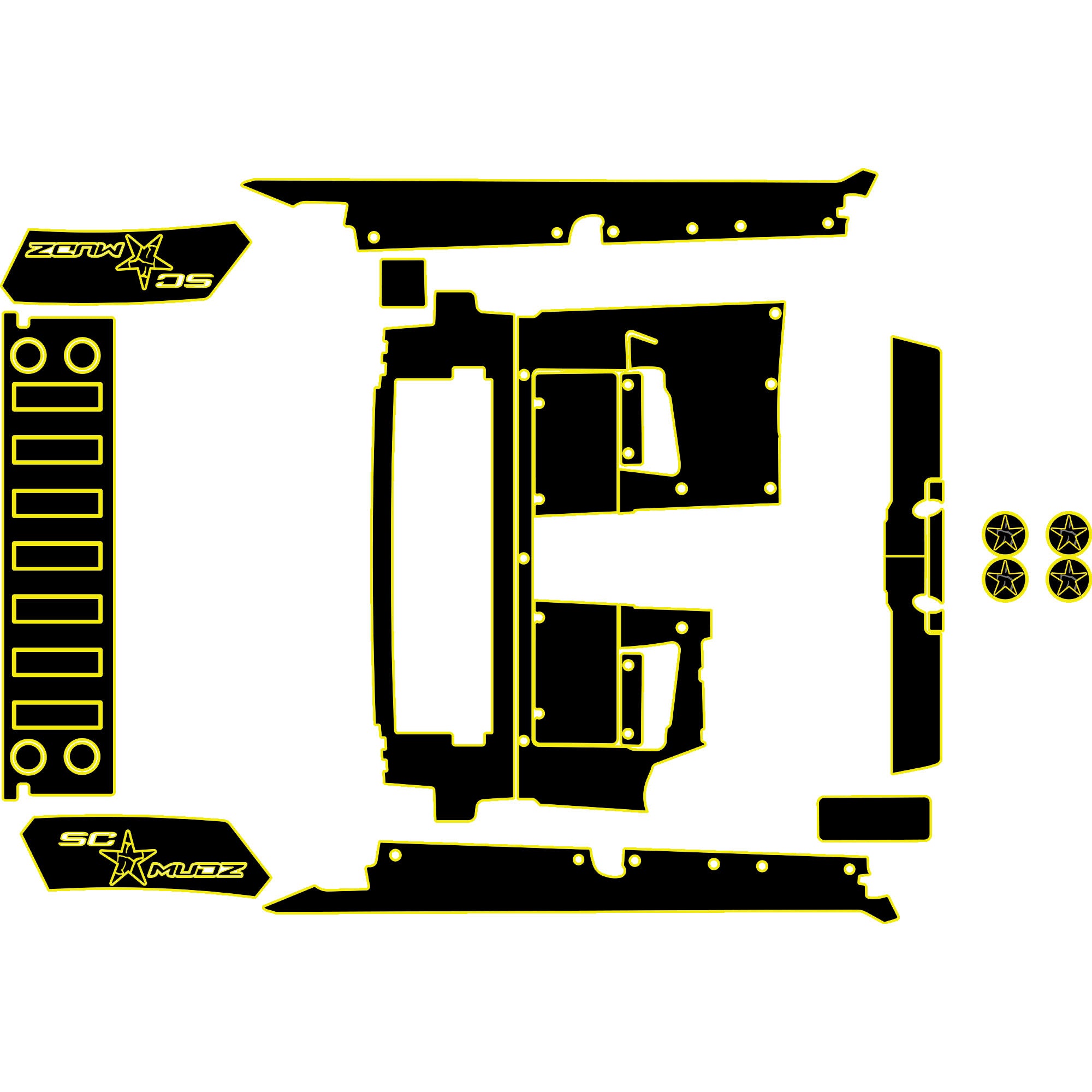 Speed UTV El Jefe - 4 Seat Accessory Kit - OEM