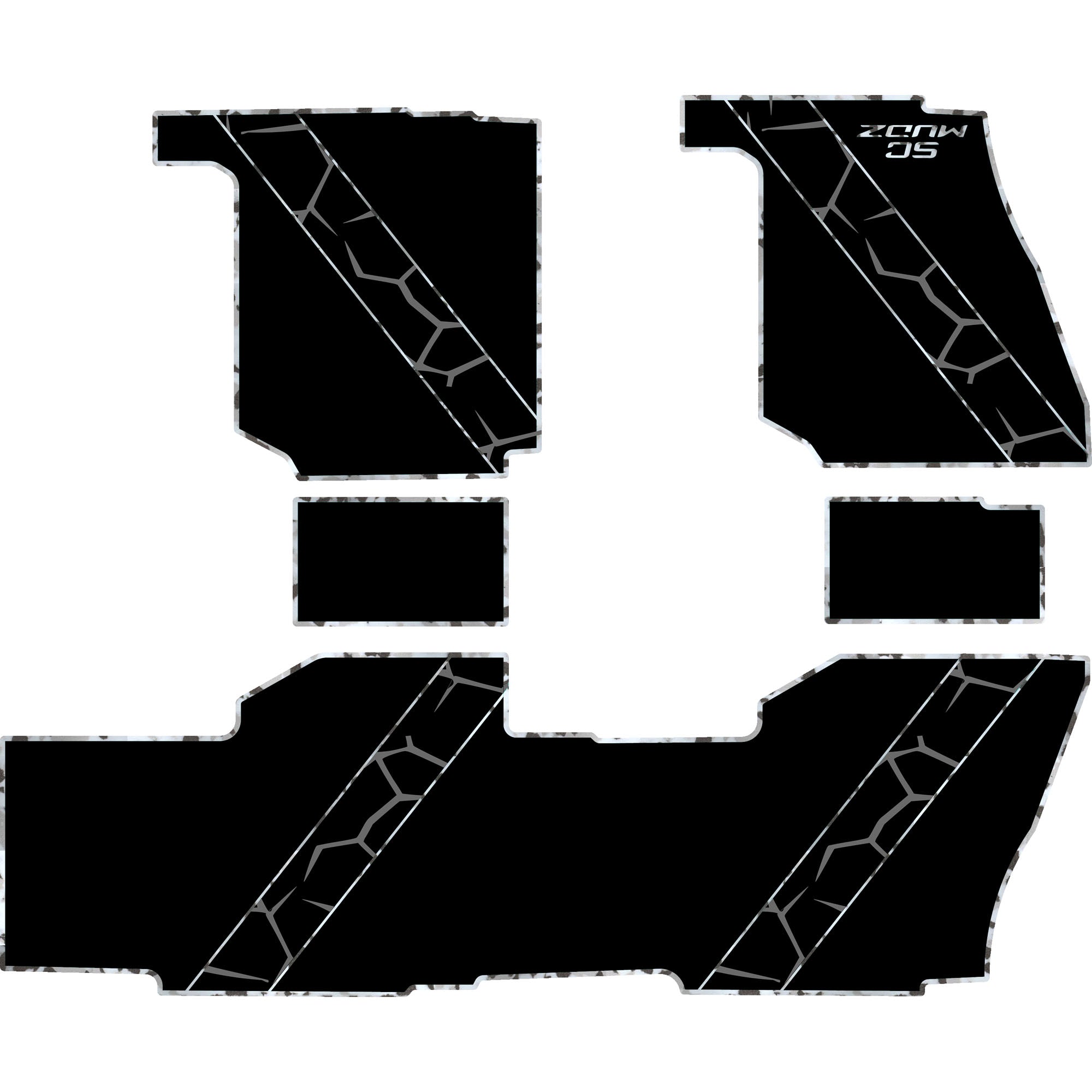 Polaris Ranger XP 1000 - 4 Seat Floor Mats - OEM