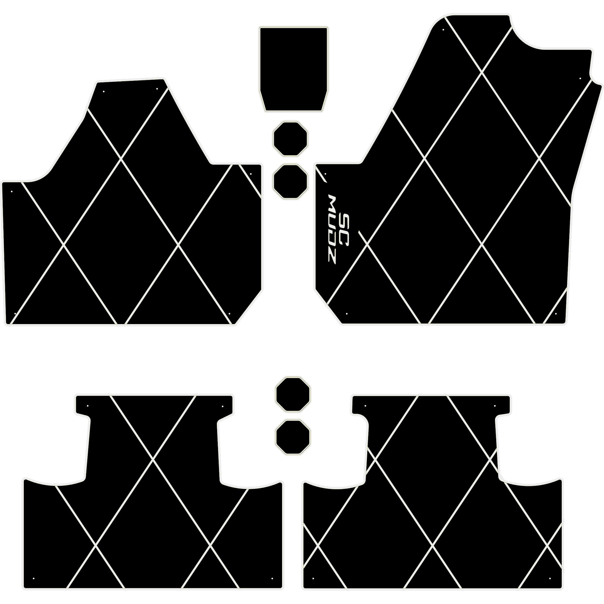 Can-Am Maverick X3 - 4 Seat Floor Mats - OEM