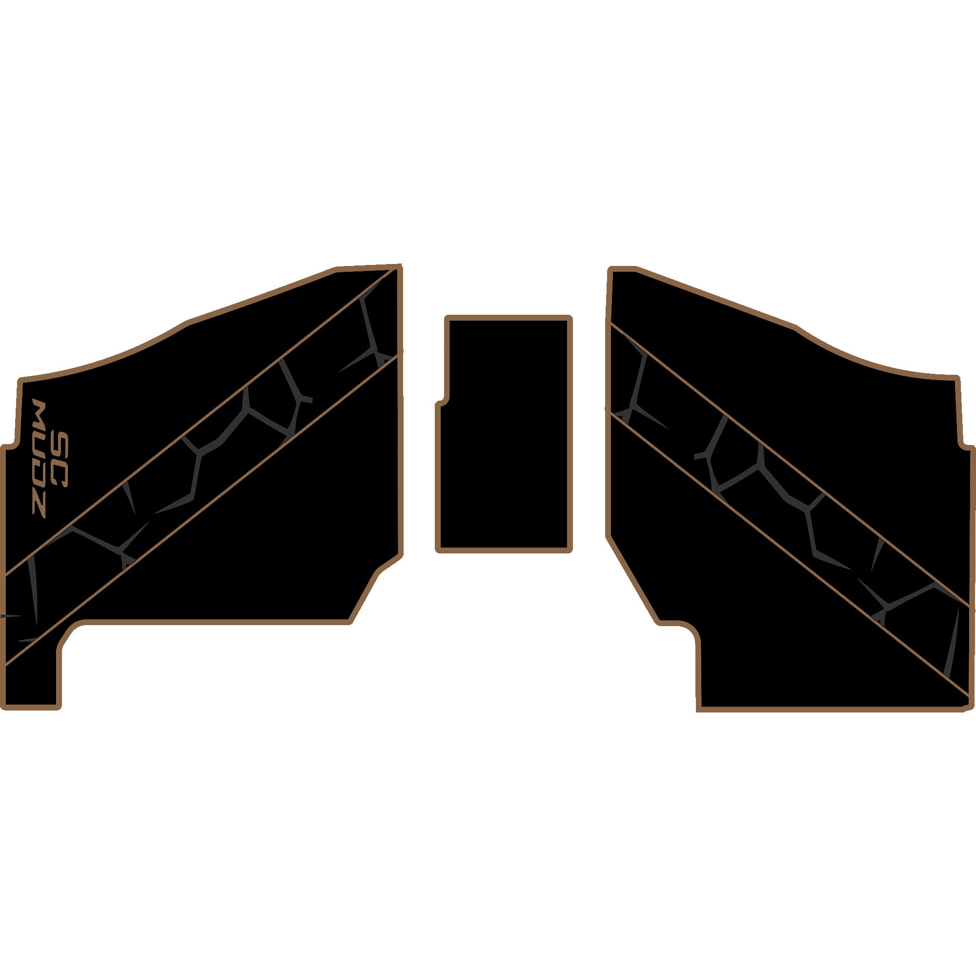 Polaris Ranger XP 1000 - 2 Seat Floor Mats - OEM