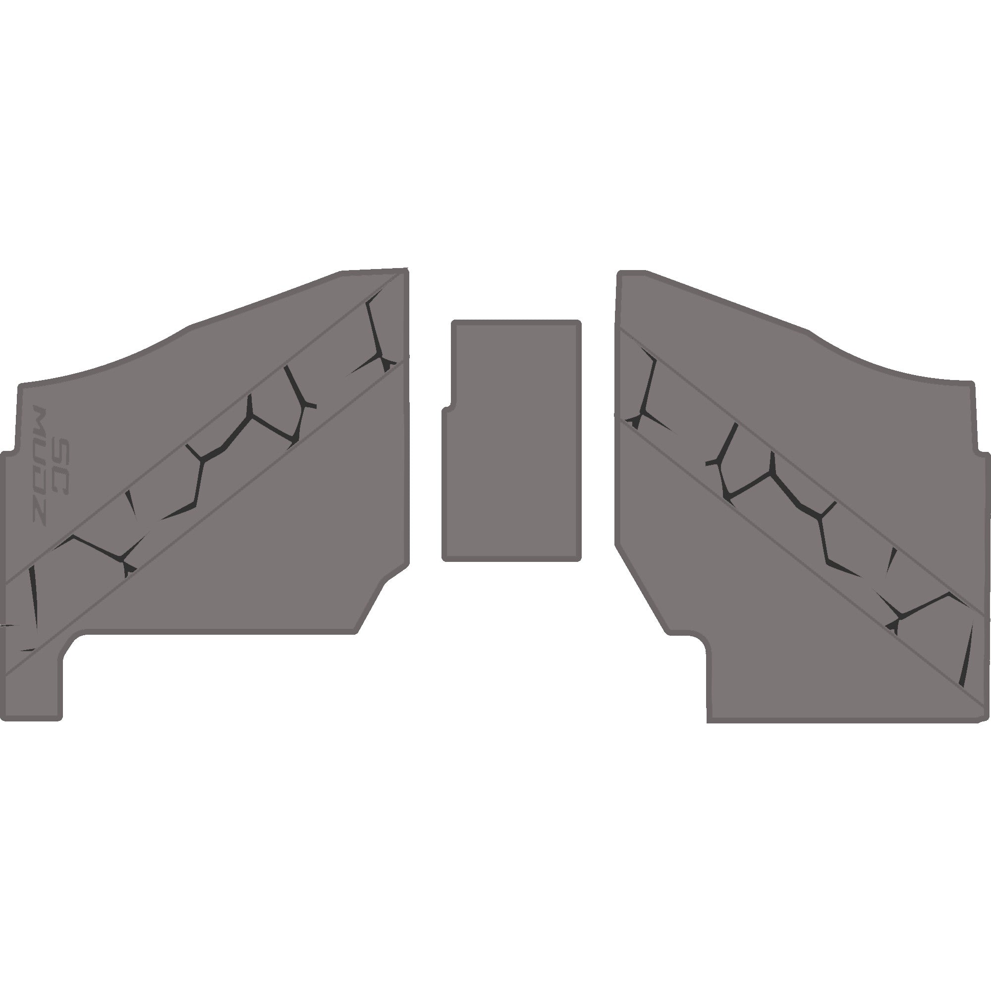 Polaris Ranger XP 1000 - 2 Seat Floor Mats - OEM