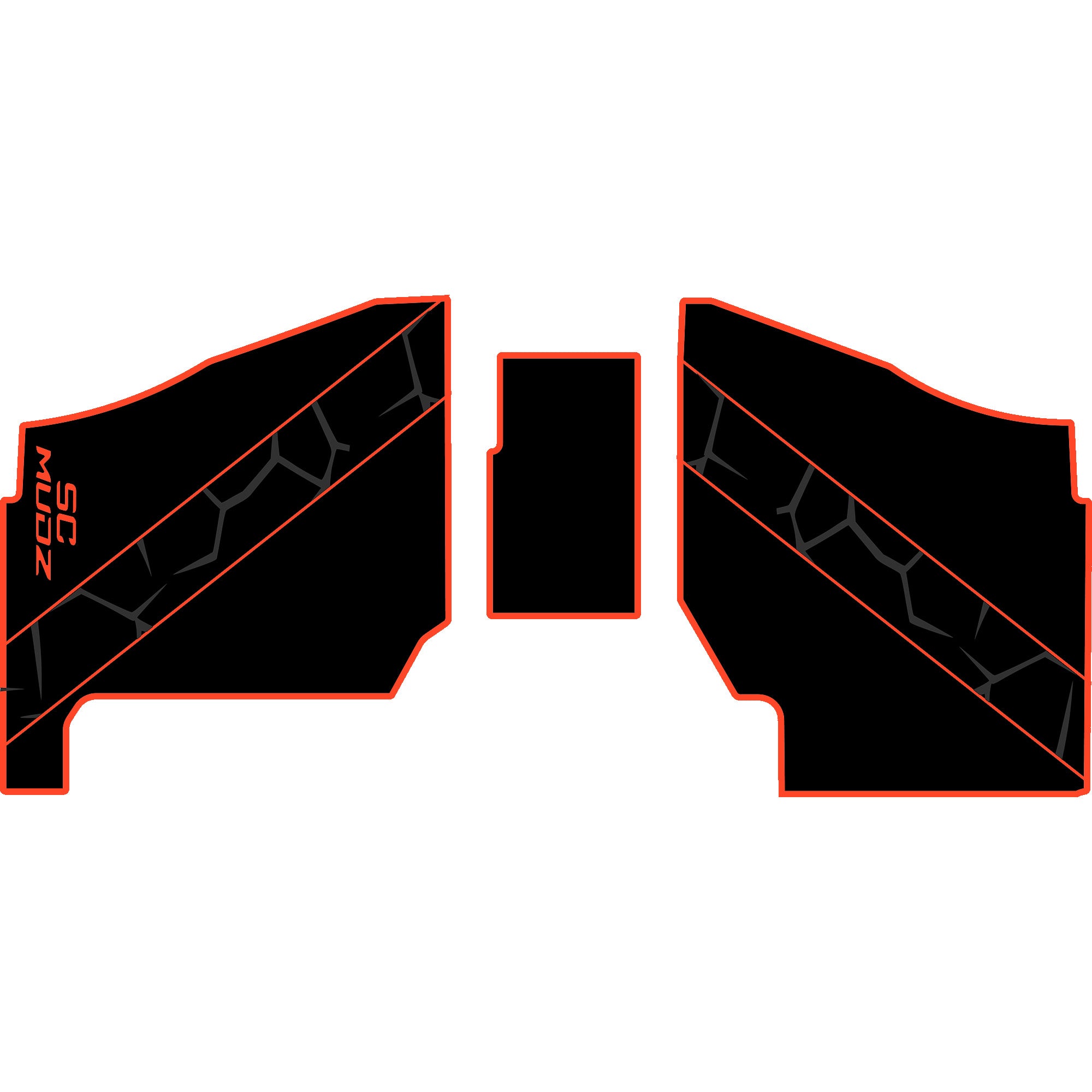 Polaris Ranger XP 1000 - 2 Seat Floor Mats - OEM