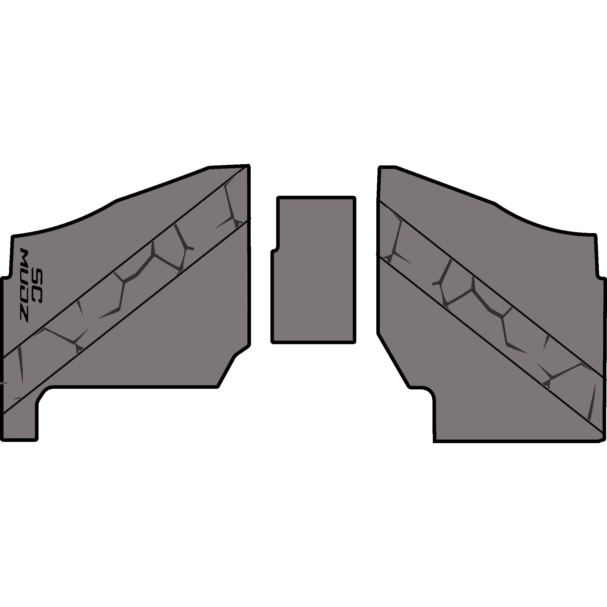 Polaris Ranger XP 1000 - 2 Seat Floor Mats - OEM