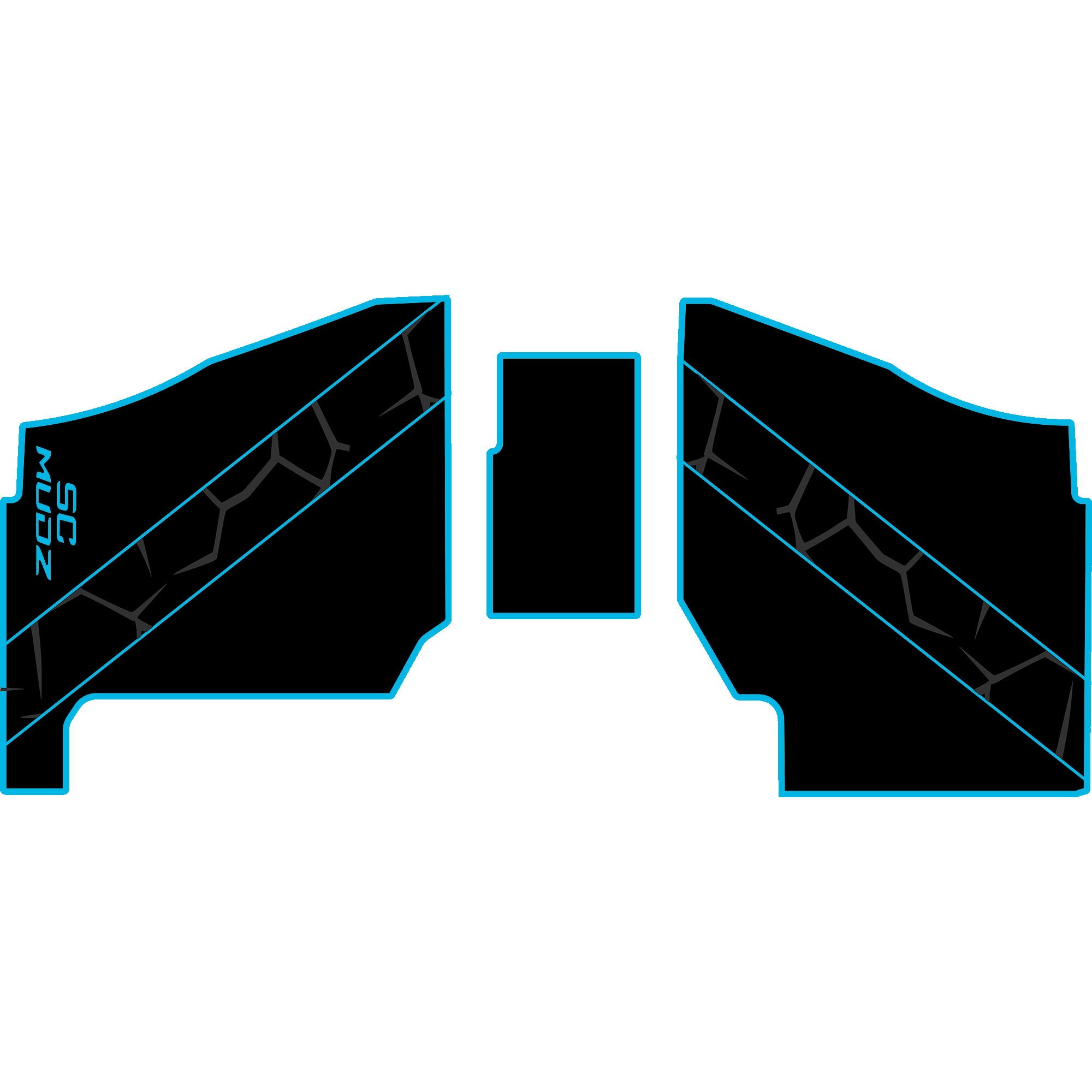 Polaris Ranger XP 1000 - 2 Seat Floor Mats - OEM