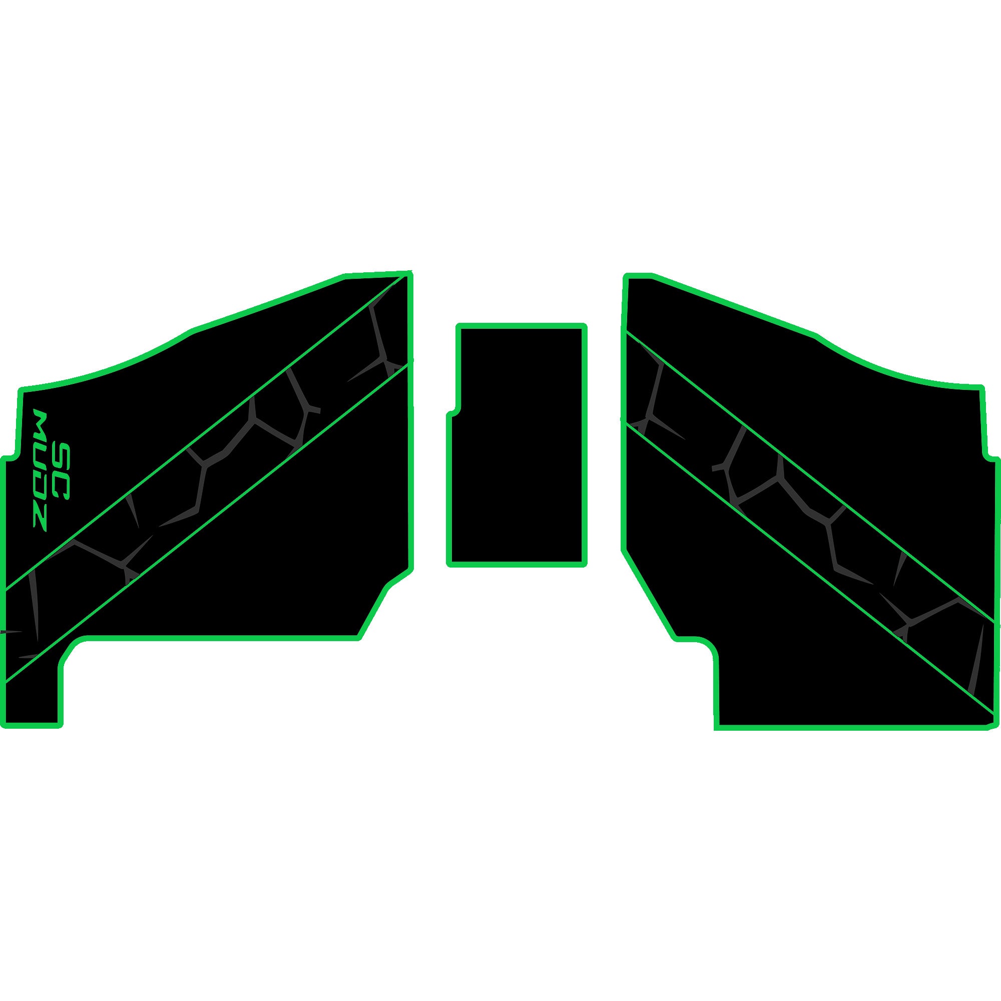 Polaris Ranger XP 1000 - 2 Seat Floor Mats - OEM