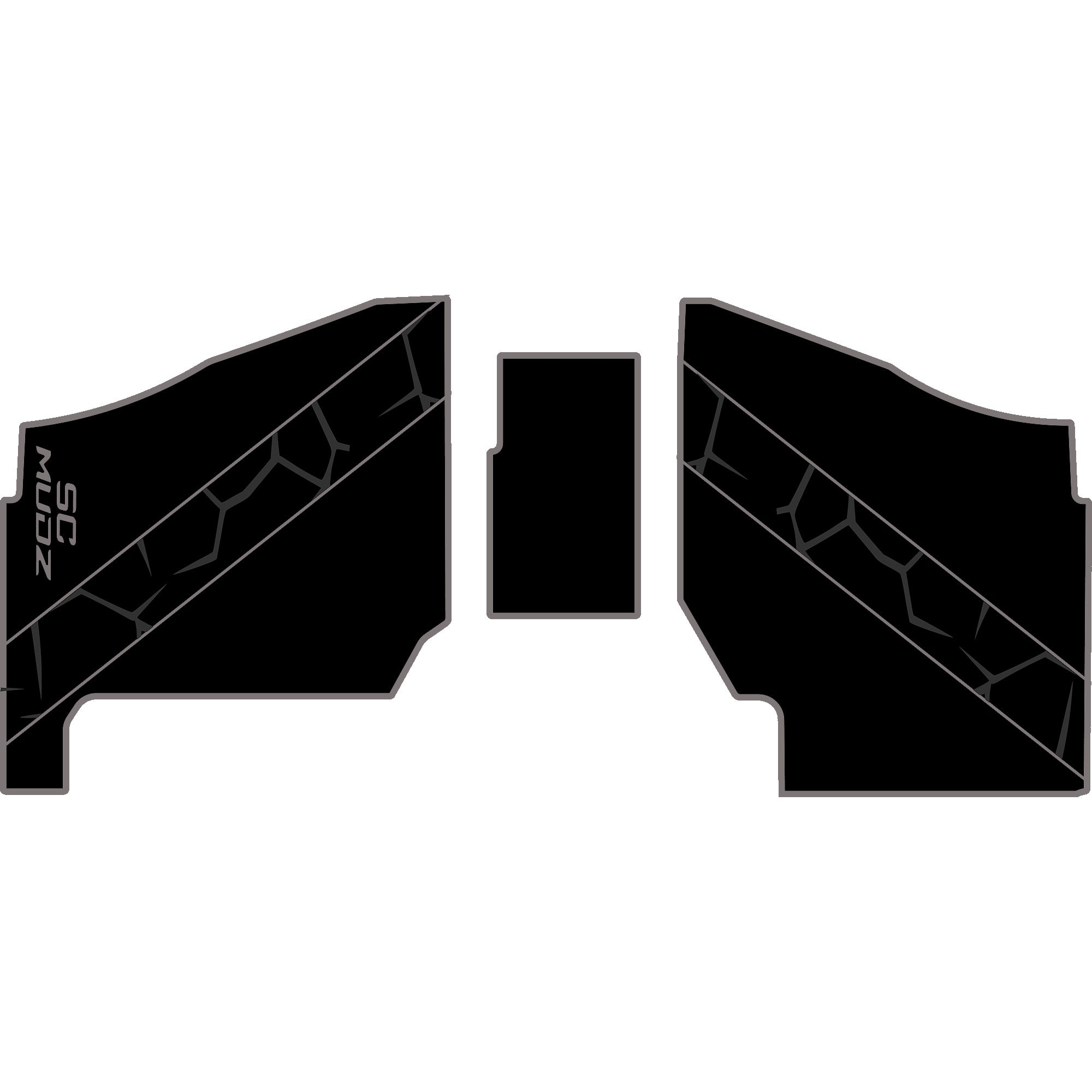 Polaris Ranger XP 1000 - 2 Seat Floor Mats - OEM