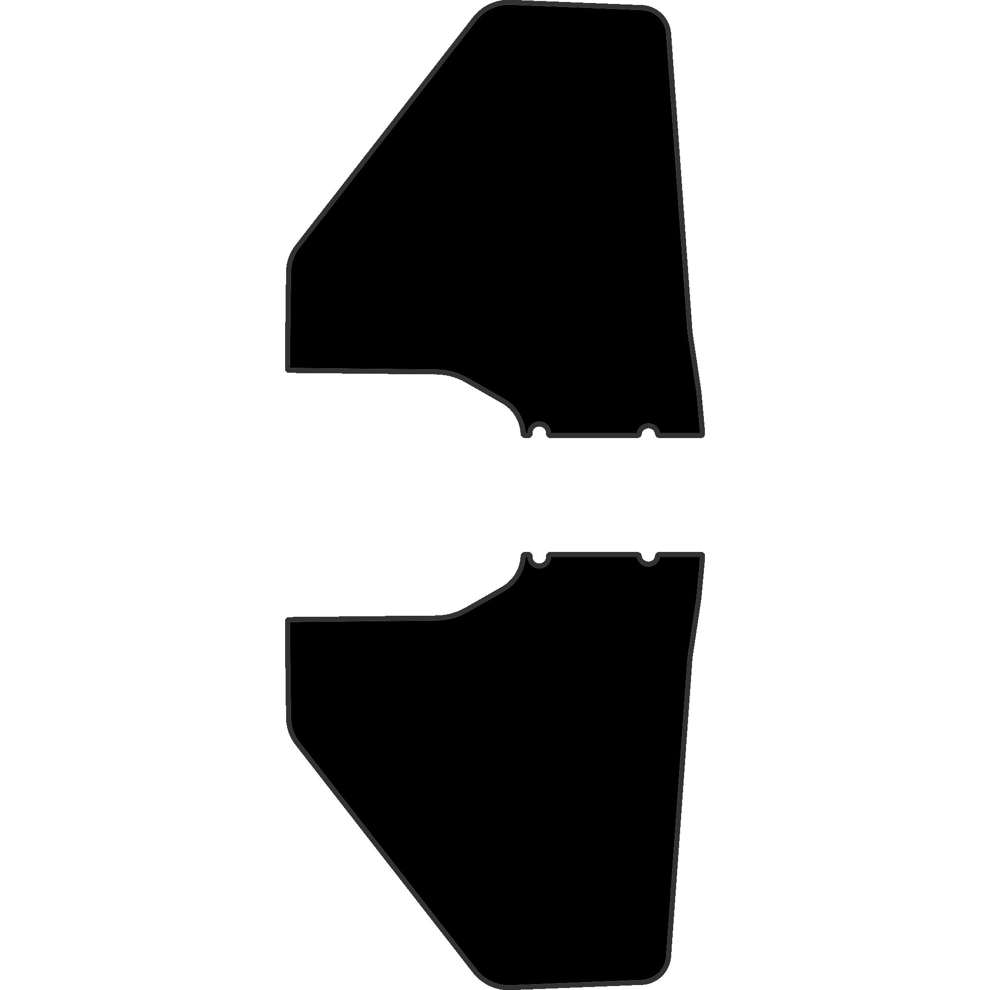 Polaris Ranger XP 1000 - 2 Seat Door Liners - OEM