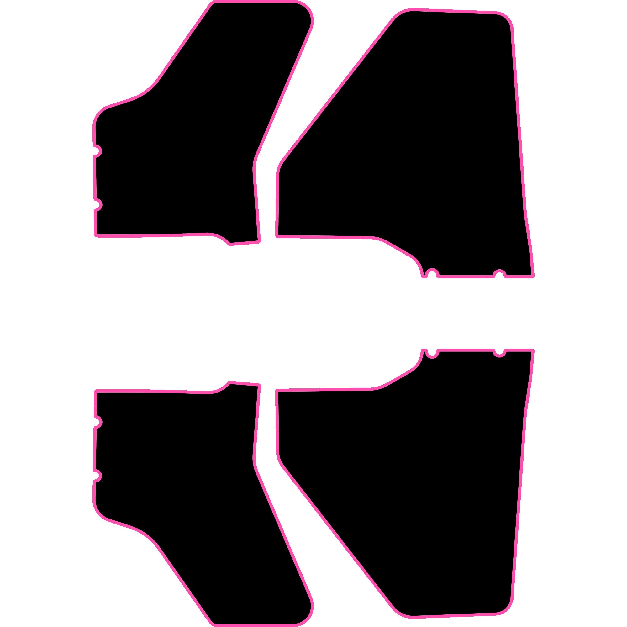 Polaris Ranger XP 1000 - 4 Seat Door Liners - OEM