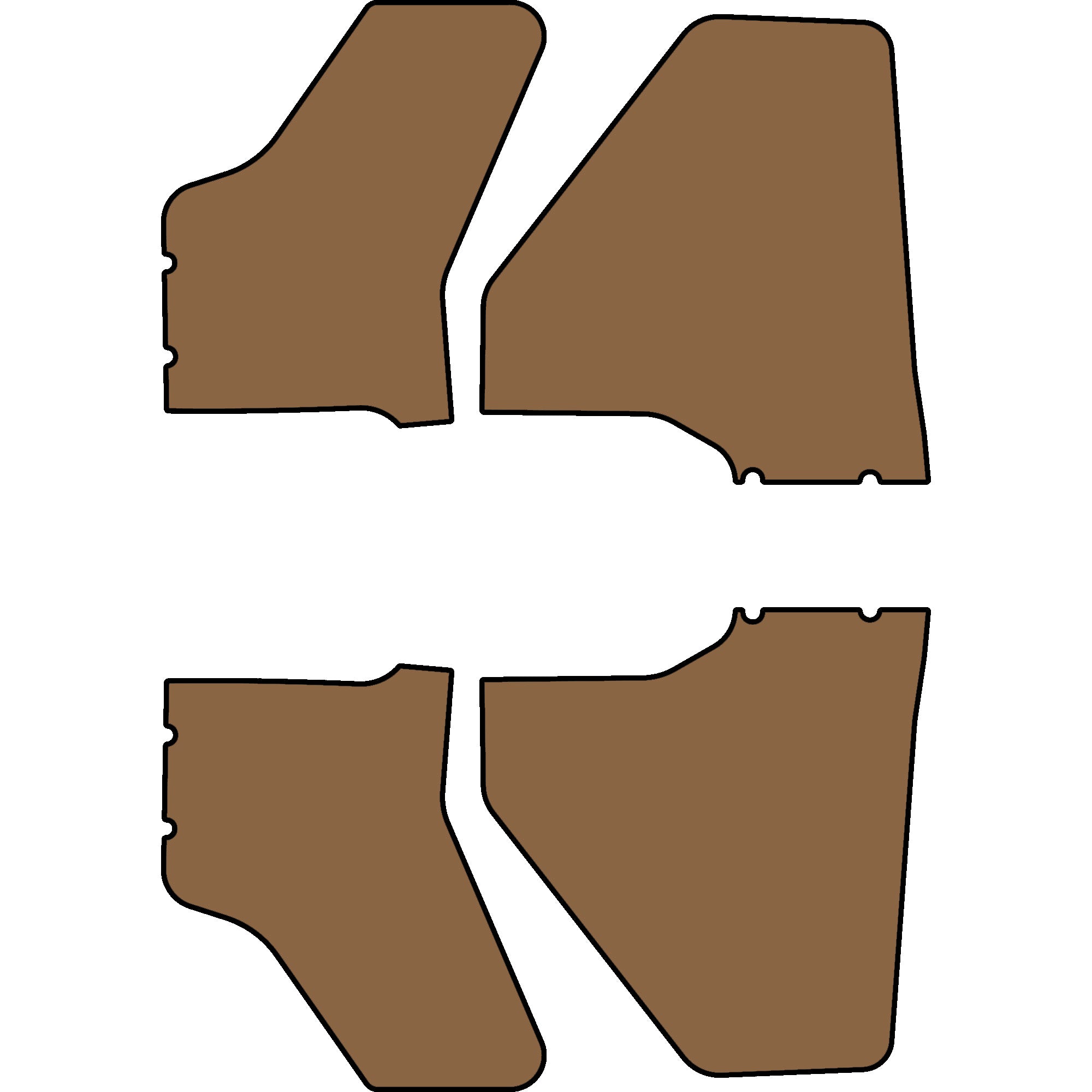 Polaris Ranger XP 1000 - 4 Seat Door Liners - OEM