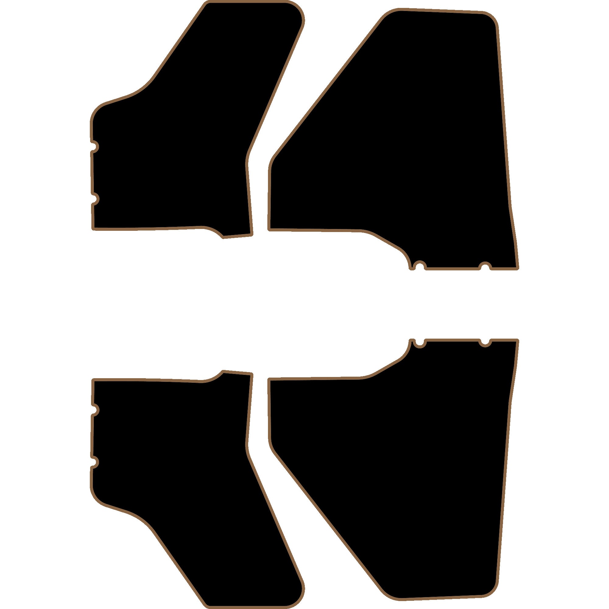 Polaris Ranger XP 1000 - 4 Seat Door Liners - OEM