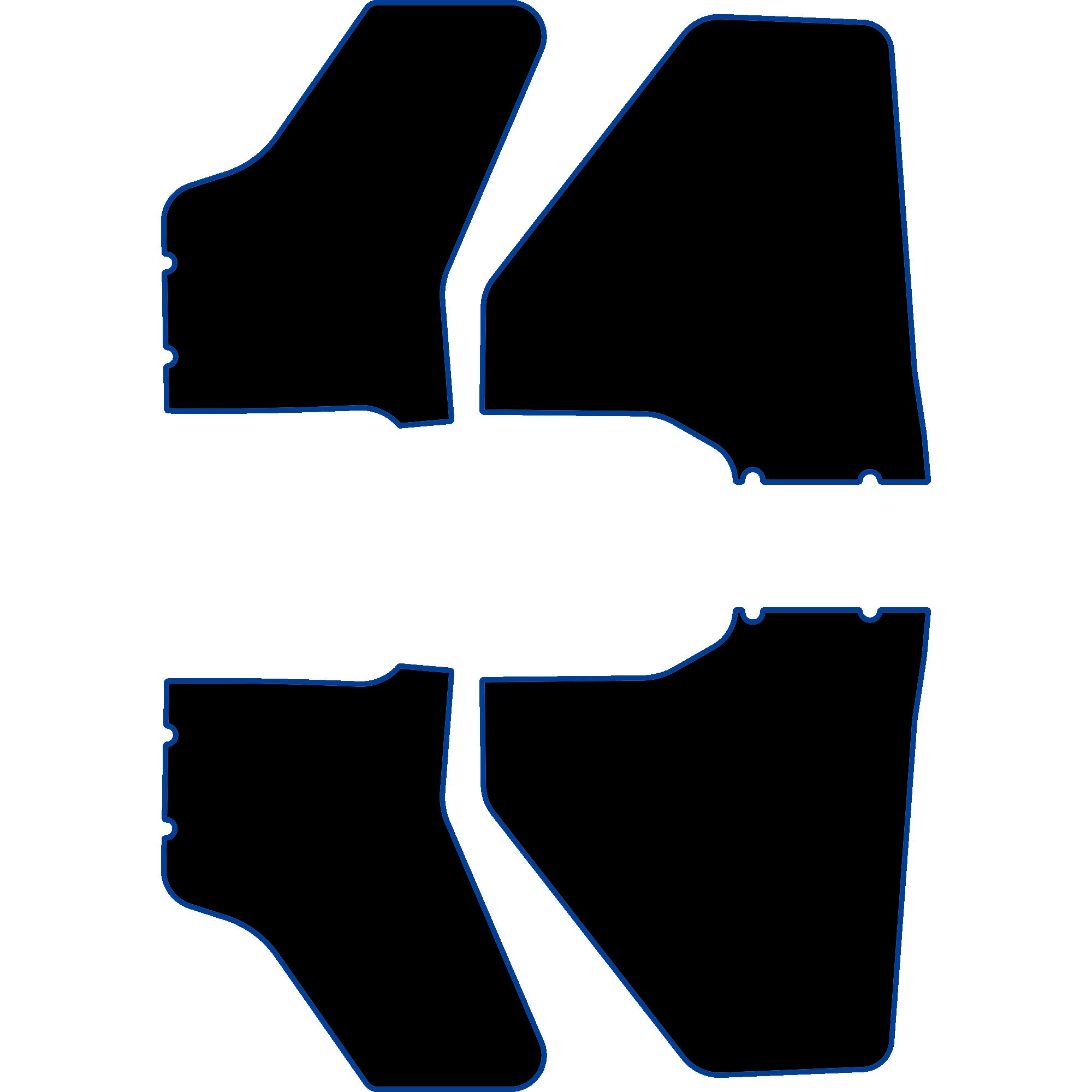 Polaris Ranger XP 1000 - 4 Seat Door Liners - OEM