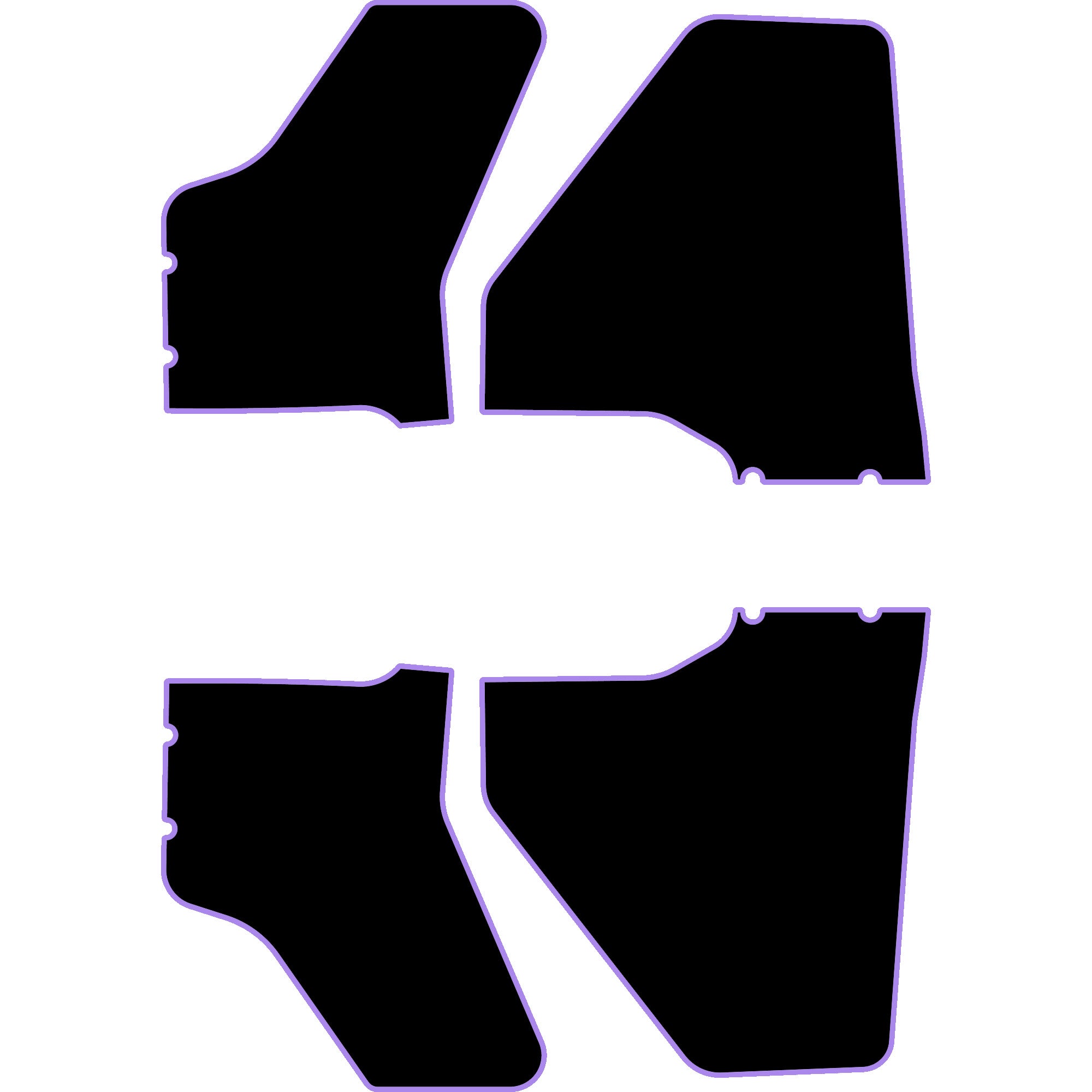 Polaris Ranger XP 1000 - 4 Seat Door Liners - OEM