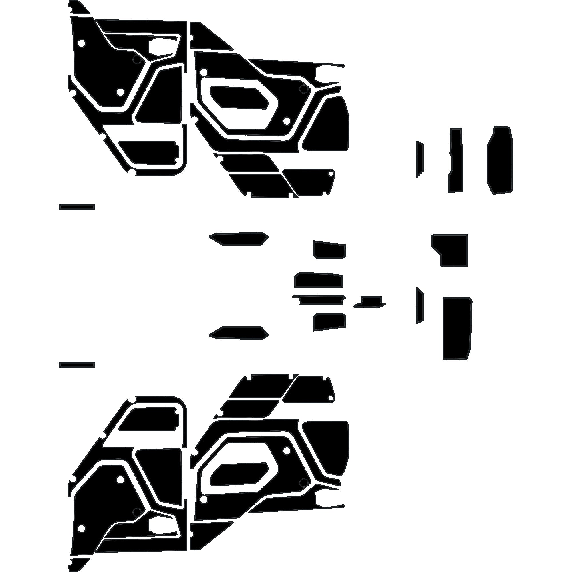 Polaris Xpedition - 4 Seat Door Liners & Dash Kit - OEM