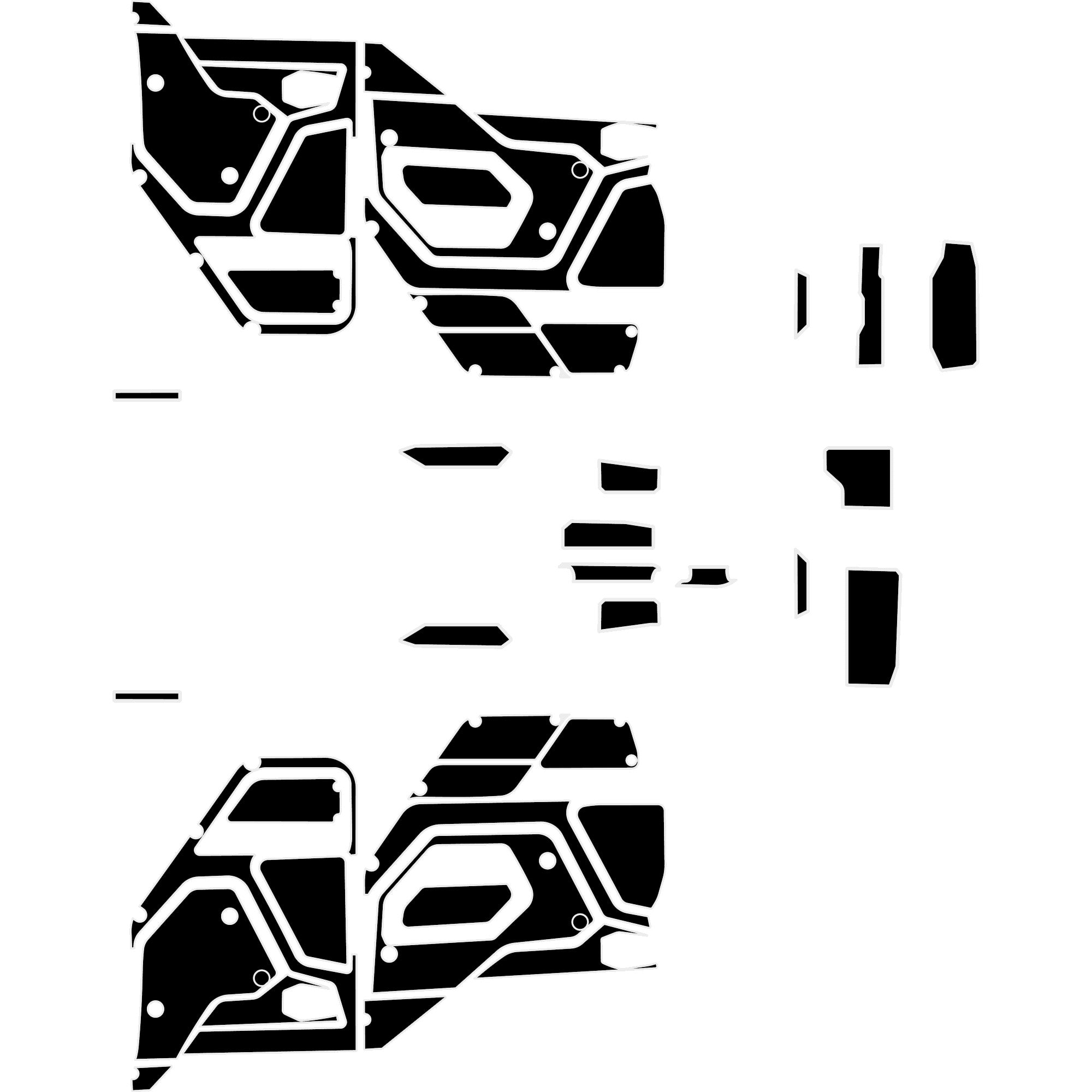 Polaris Xpedition - 4 Seat Door Liners & Dash Kit - OEM