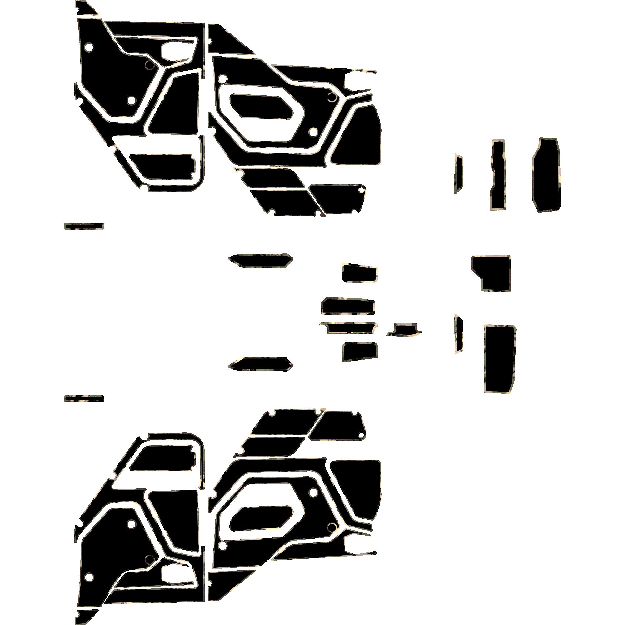 Polaris Xpedition - 4 Seat Door Liners & Dash Kit - OEM