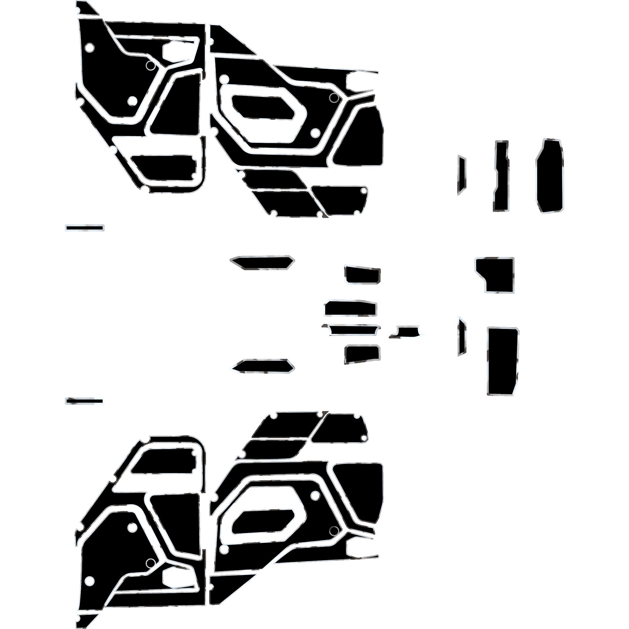 Polaris Xpedition - 4 Seat Door Liners & Dash Kit - OEM