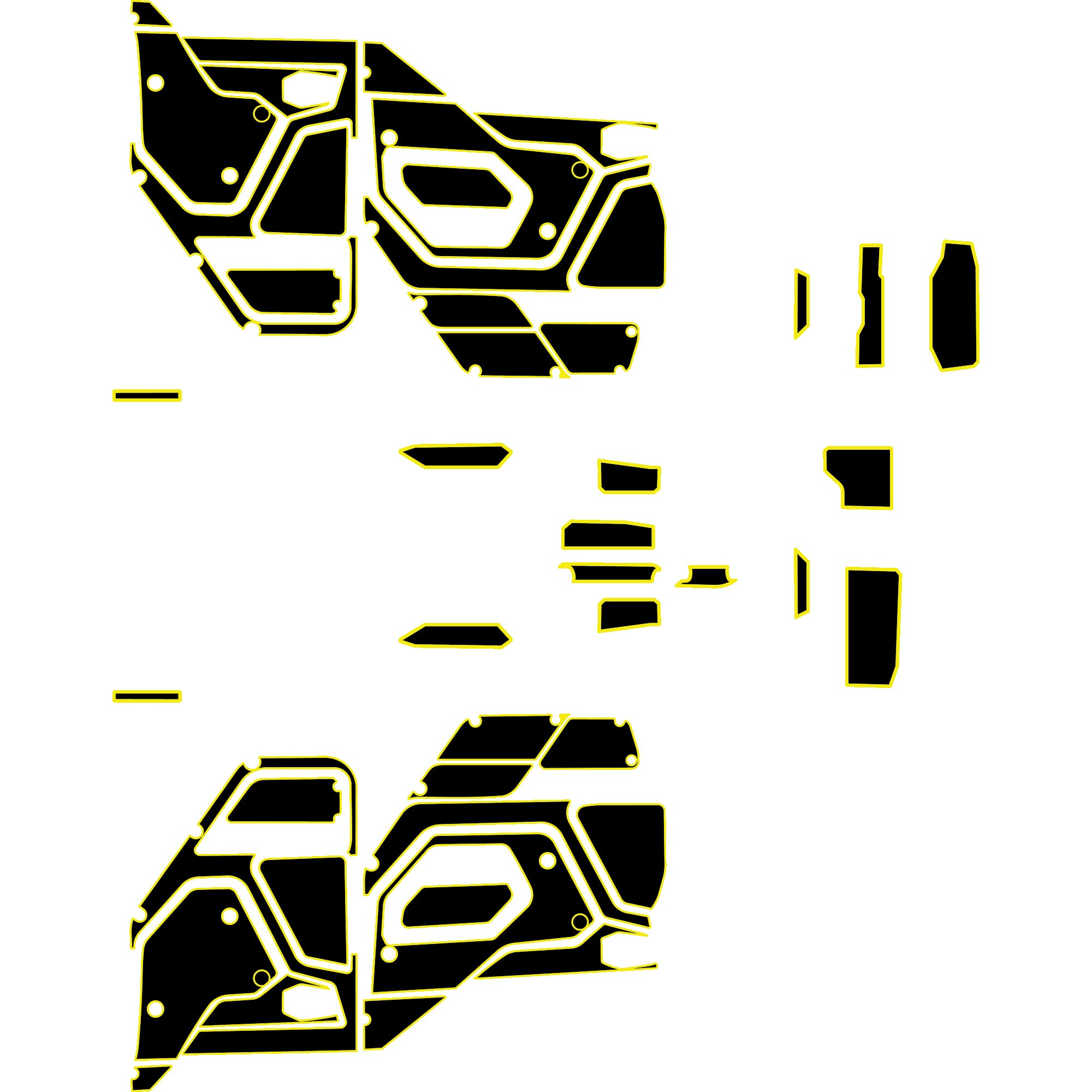 Polaris Xpedition - 4 Seat Door Liners & Dash Kit - OEM