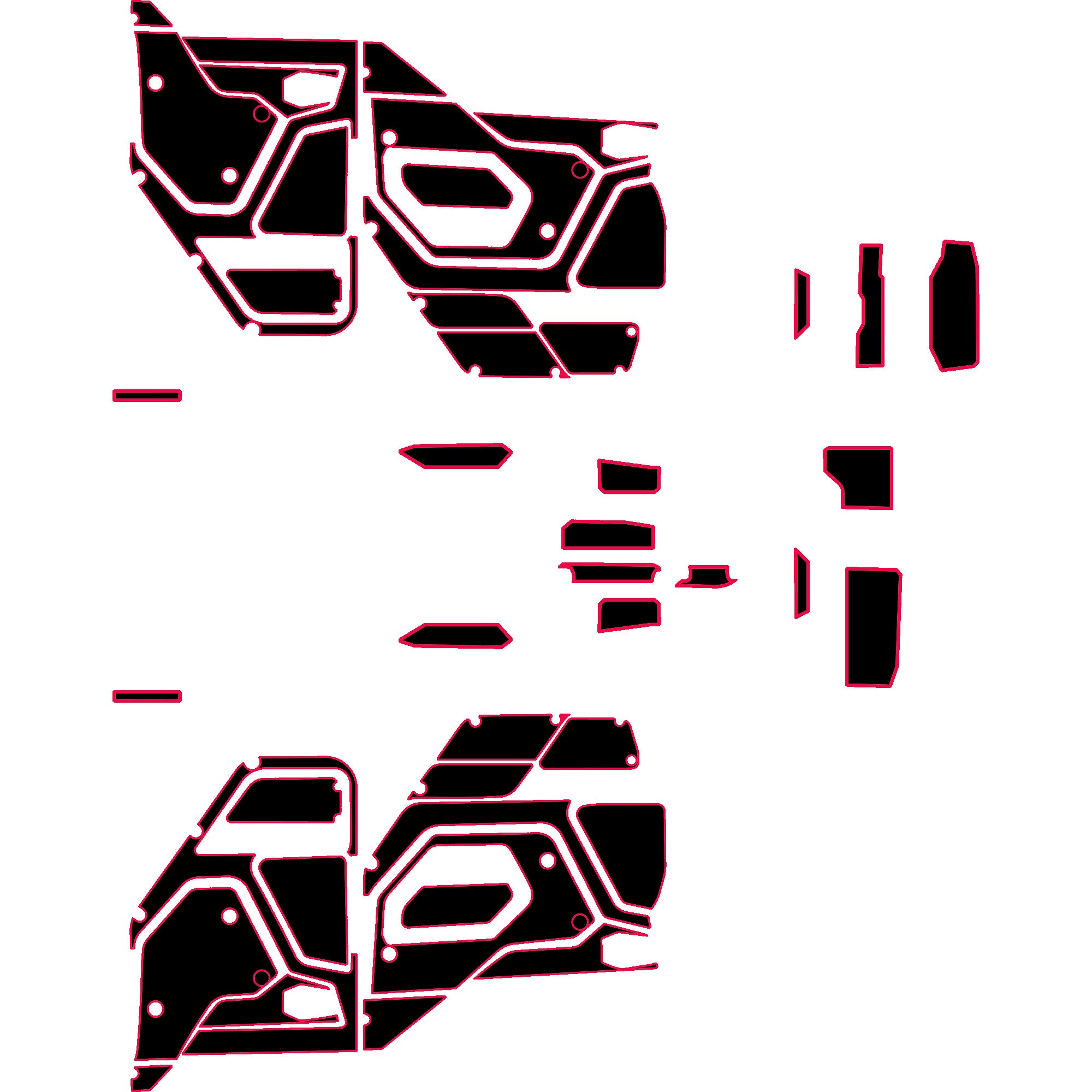 Polaris Xpedition - 4 Seat Door Liners & Dash Kit - OEM