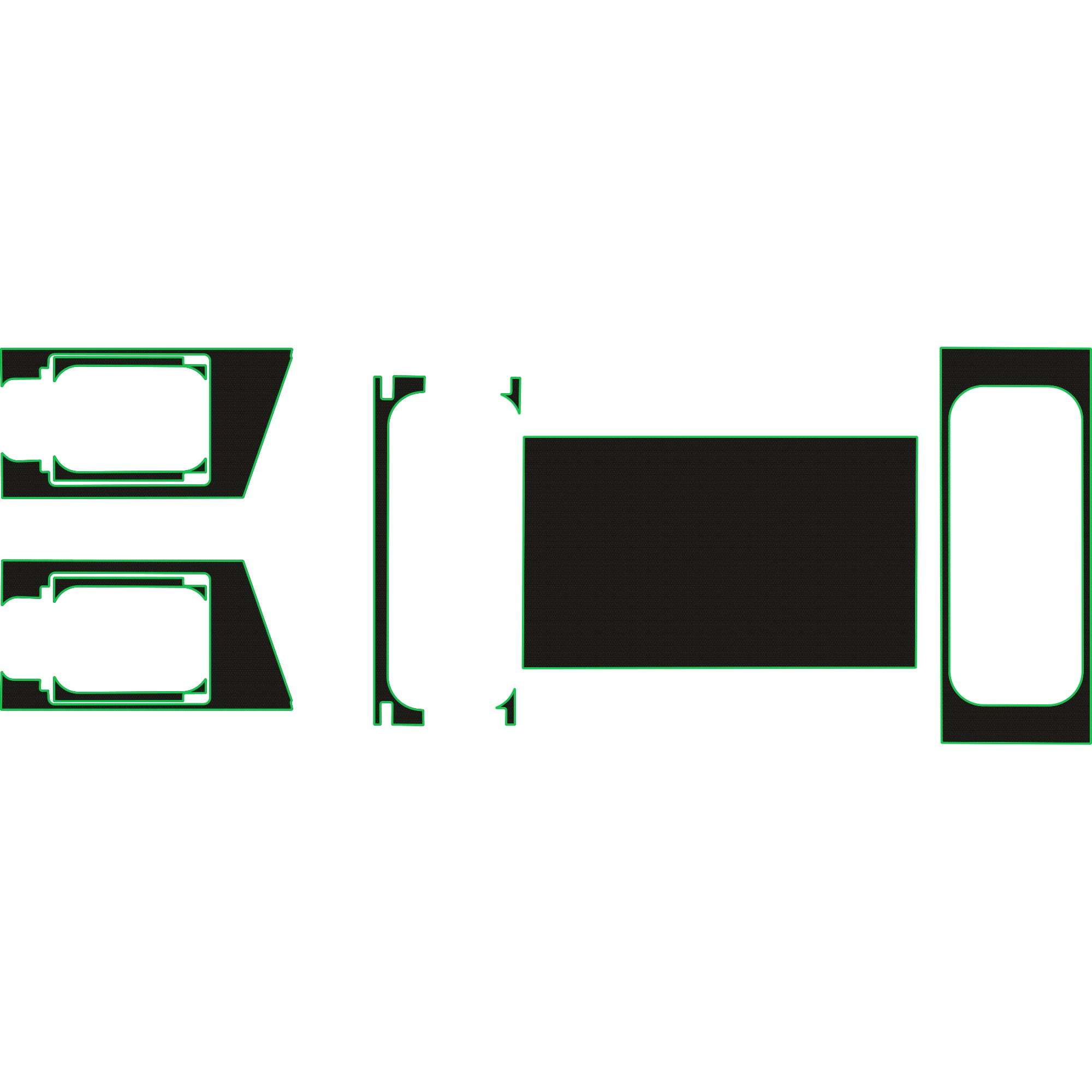 Polaris Ranger 1500 - 4 Seat Truck Cap Accessories - Kelly Fabworks