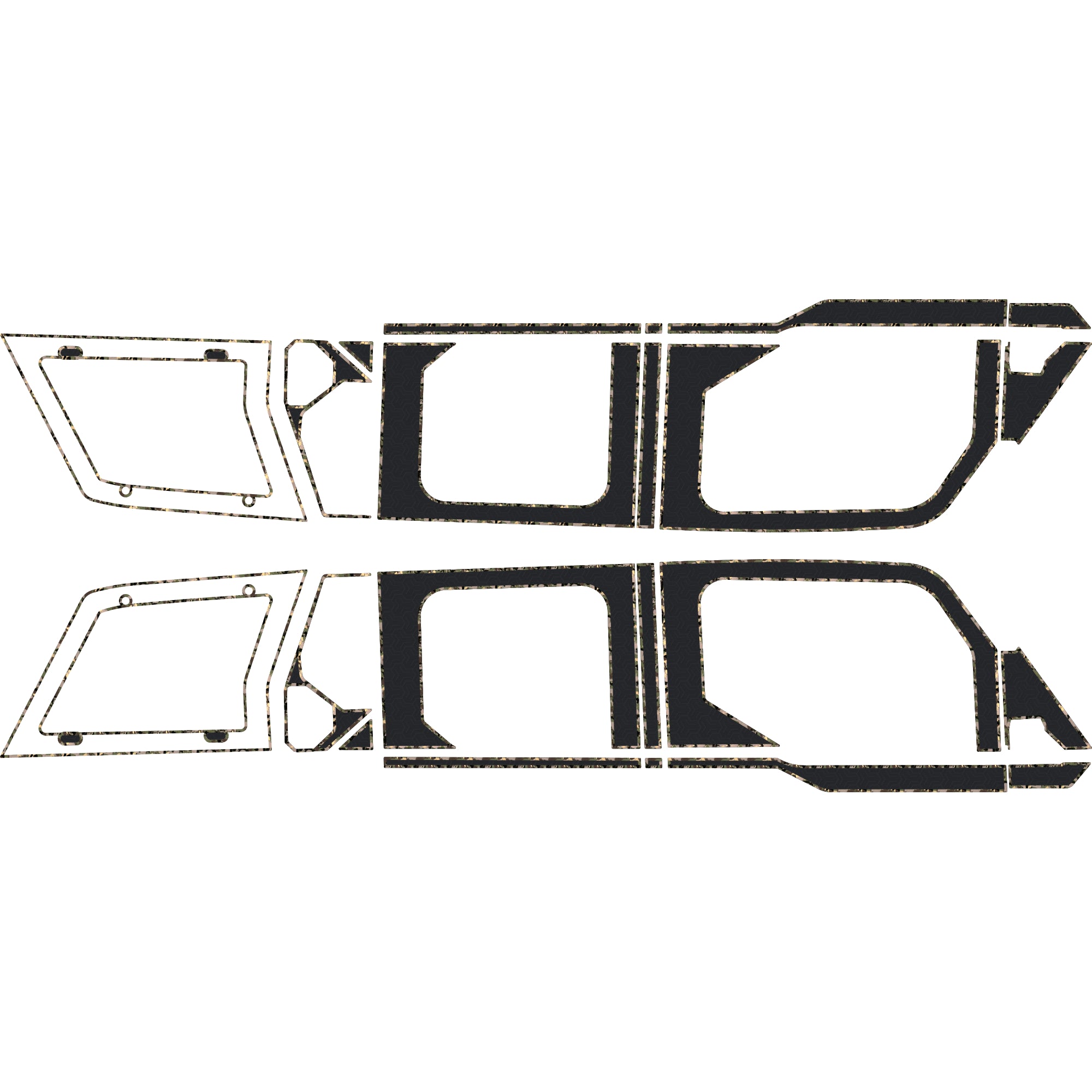 Polaris Xpedition - 4 Seat Exterior Window Armor Kit - OEM