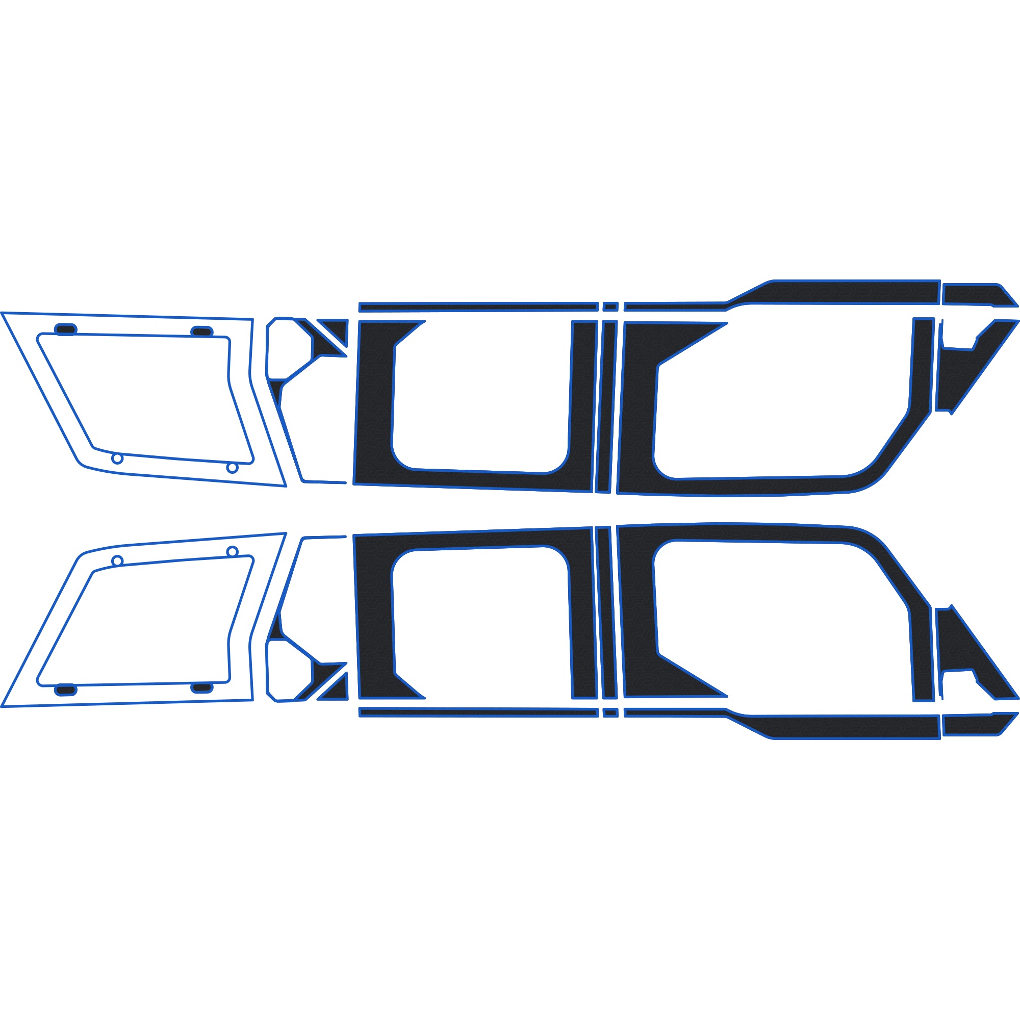 Polaris Xpedition - 4 Seat Exterior Window Armor Kit - OEM