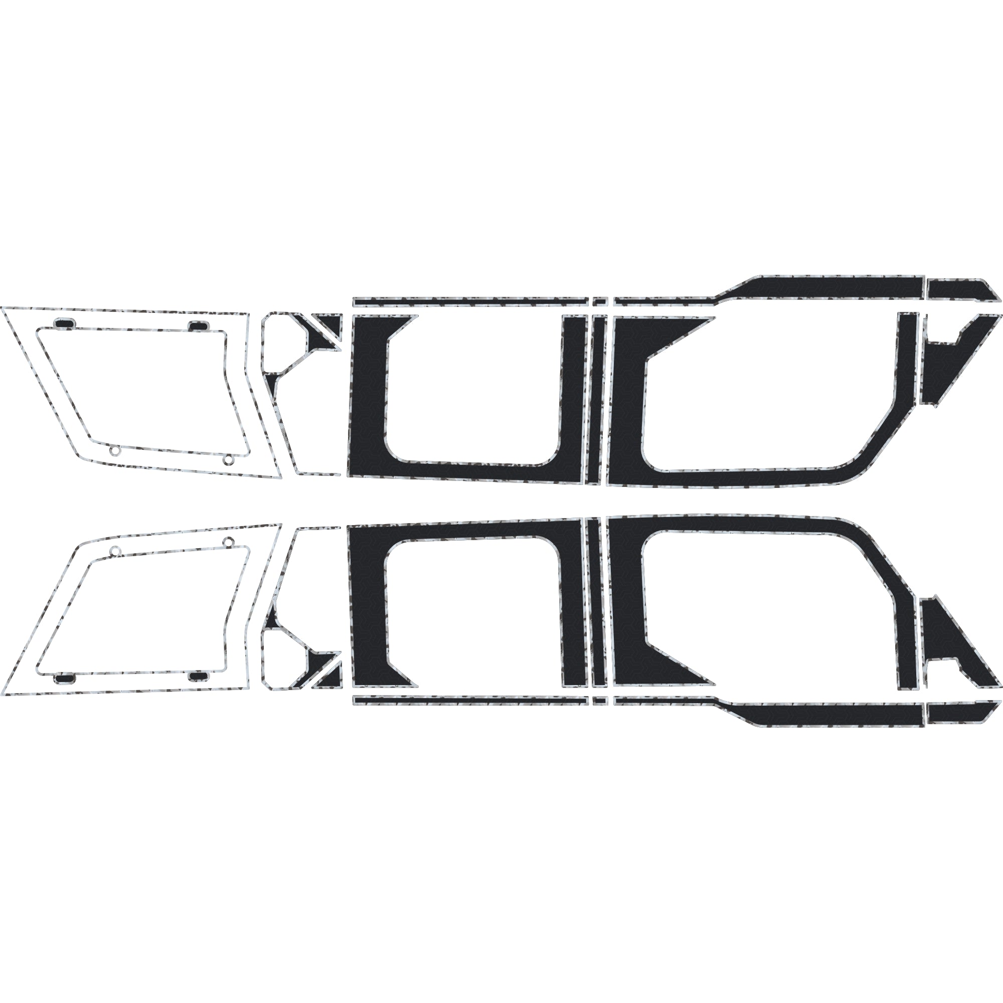 Polaris Xpedition - 4 Seat Exterior Window Armor Kit - OEM