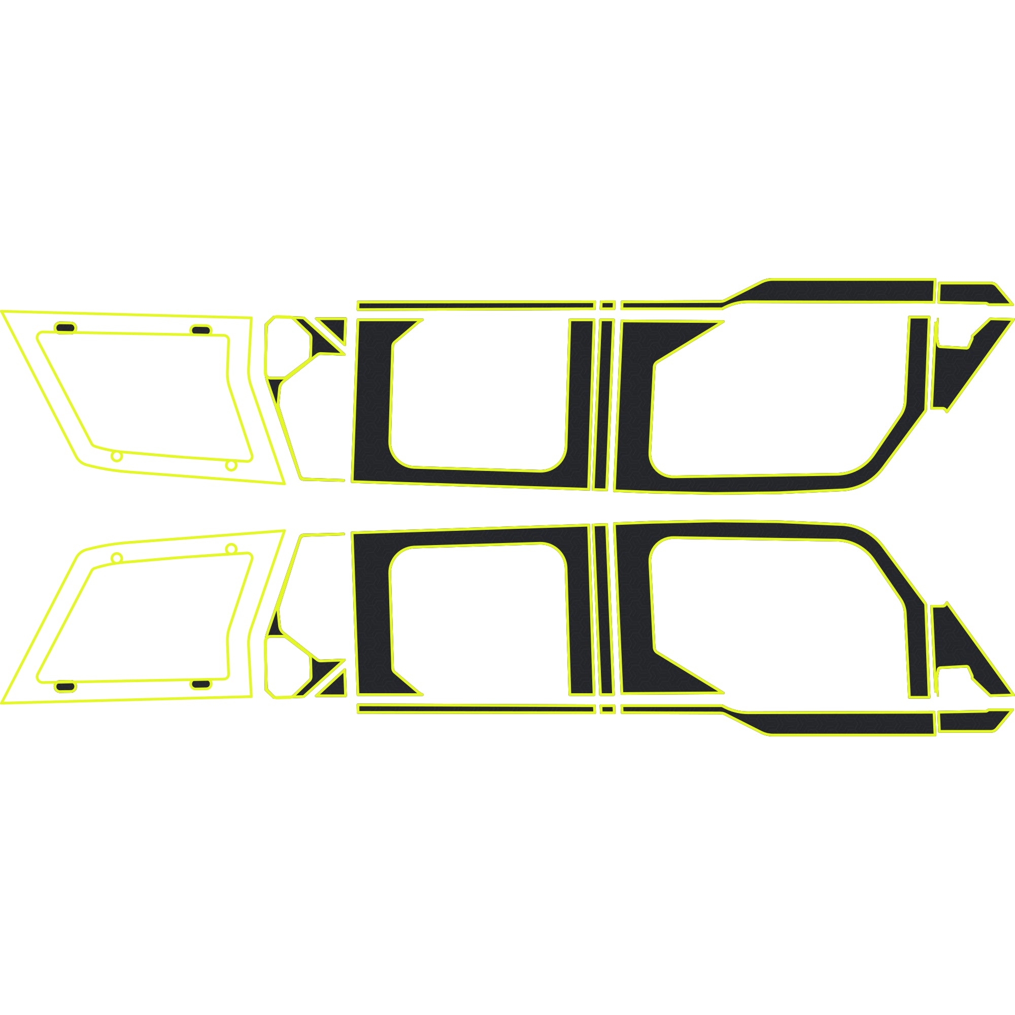 Polaris Xpedition - 4 Seat Exterior Window Armor Kit - OEM